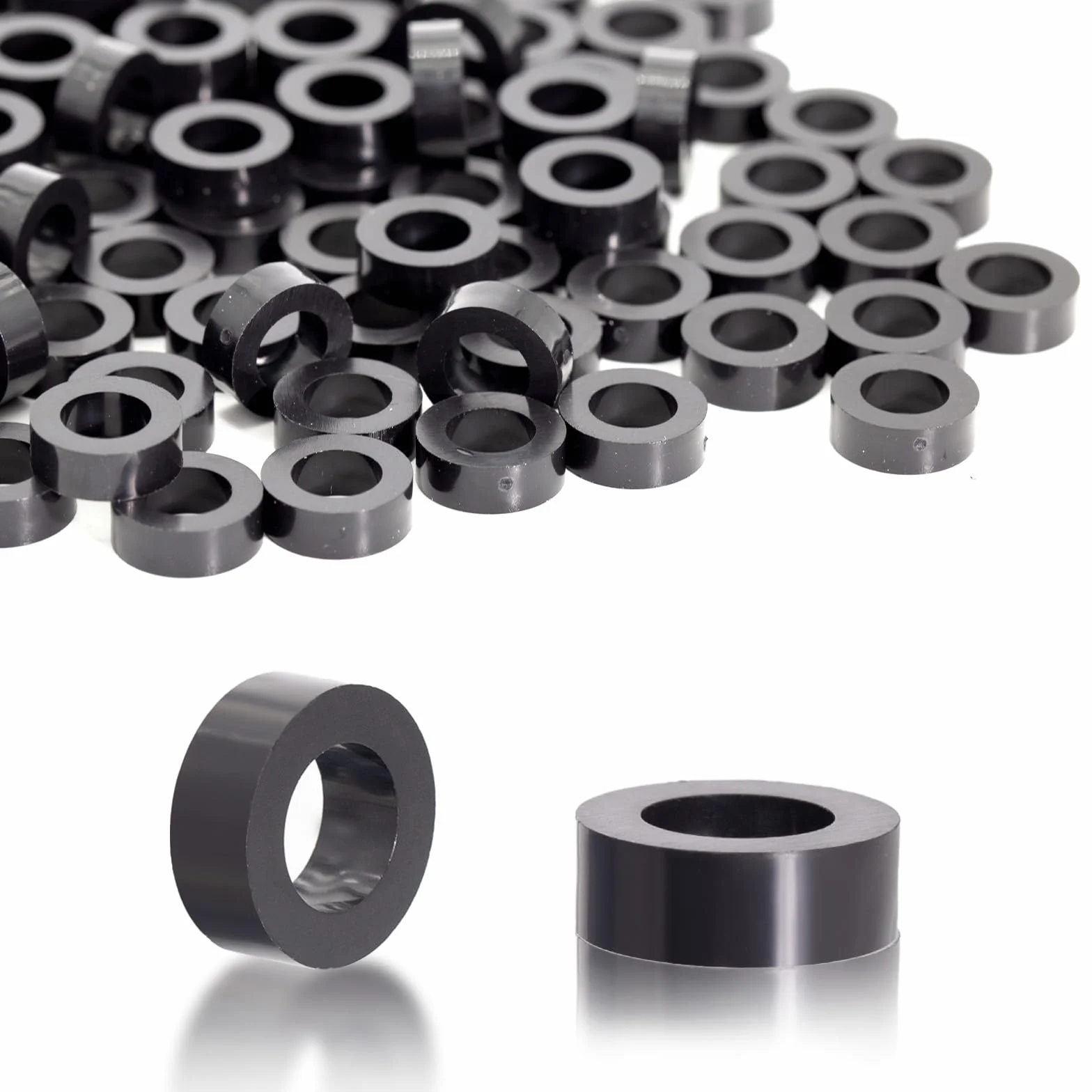 Czarne podkładki ABS Zestaw plastikowych tulei dystansowych M8 14 x 5 mm Izolacja elektryczna