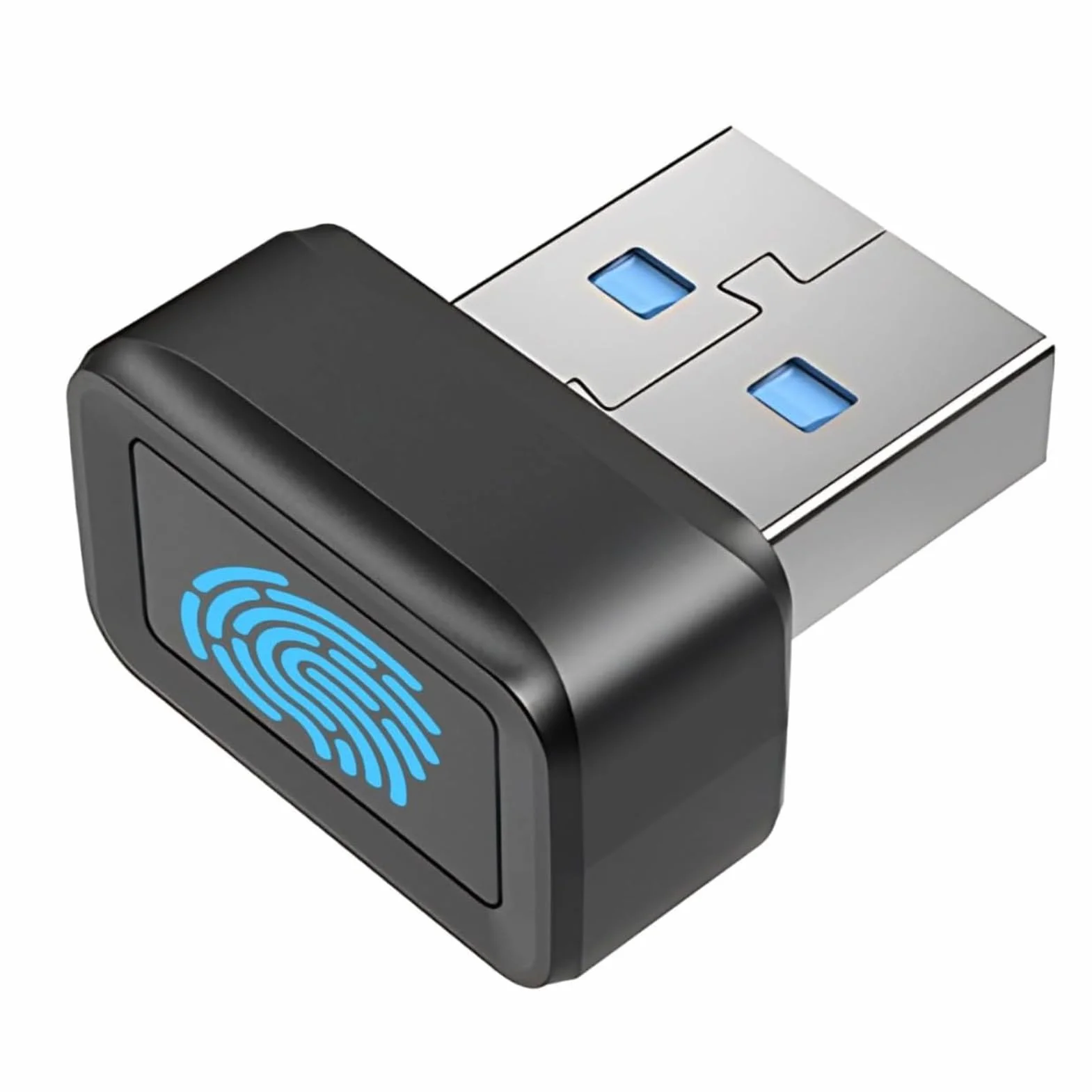 Czytnik Linii Papilarnych Mini USB Skaner Biometryczny 360° 10 Odcisków Palców