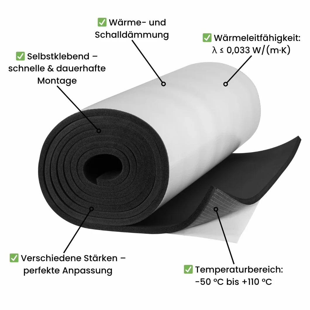 Armaflex AF 6 mm 50 cm x 1 m mata izolacyjna samoprzylepna z kauczuku