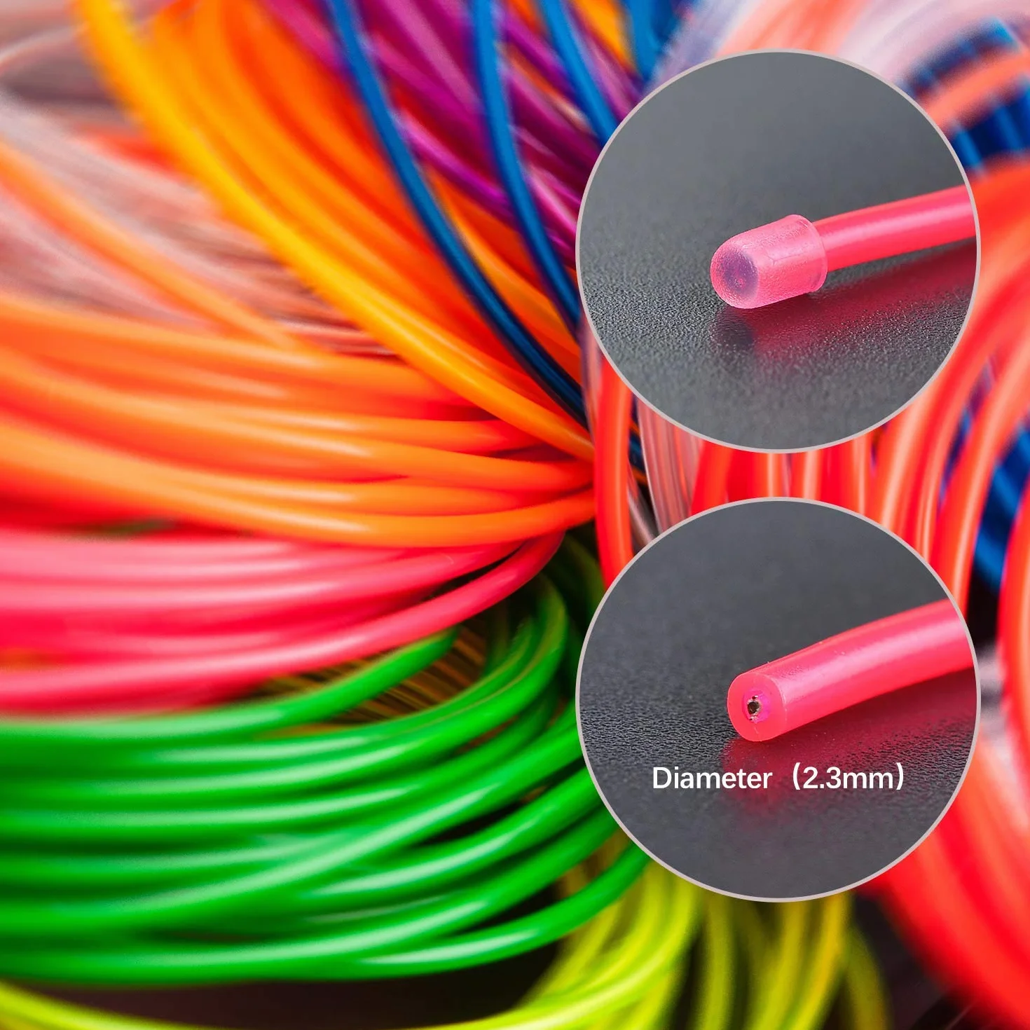 Wodoodporny wąż świetlny neonowy 5 x 1 m EL z 3 trybami różowy
