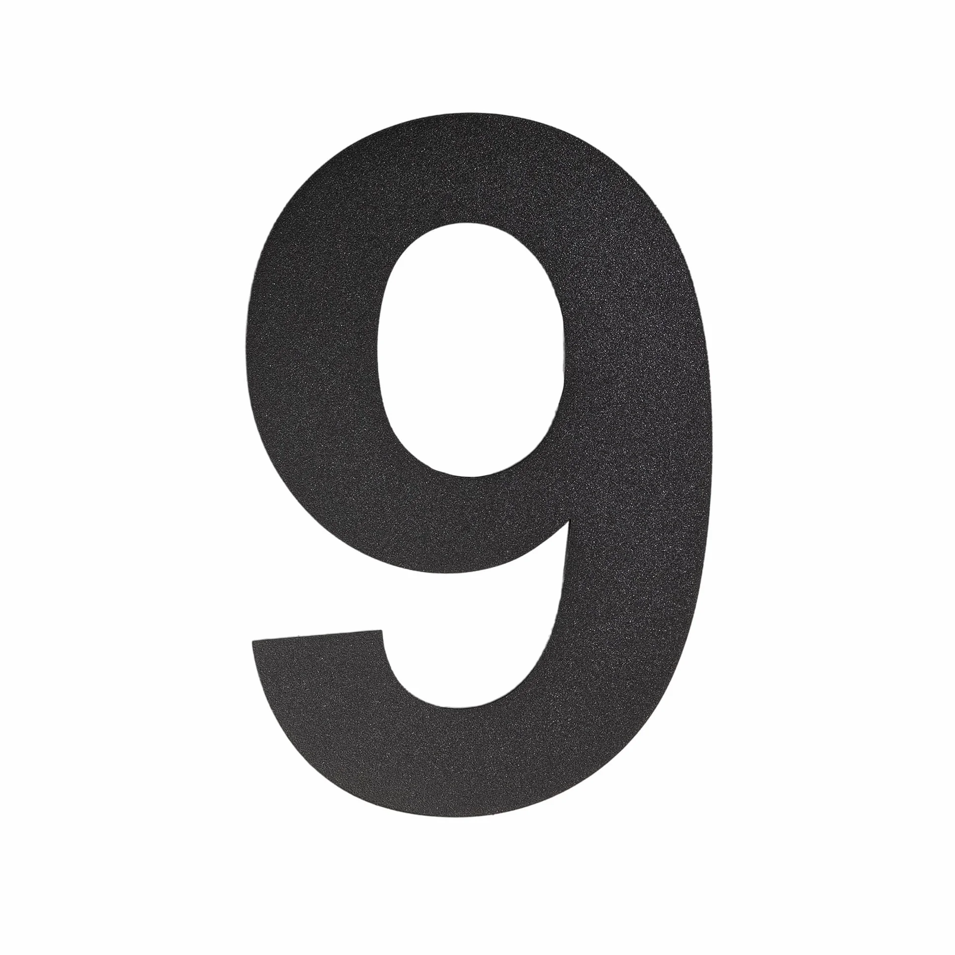 Numer domu ze stali nierdzewnej czarny 9 in 22,8 cm