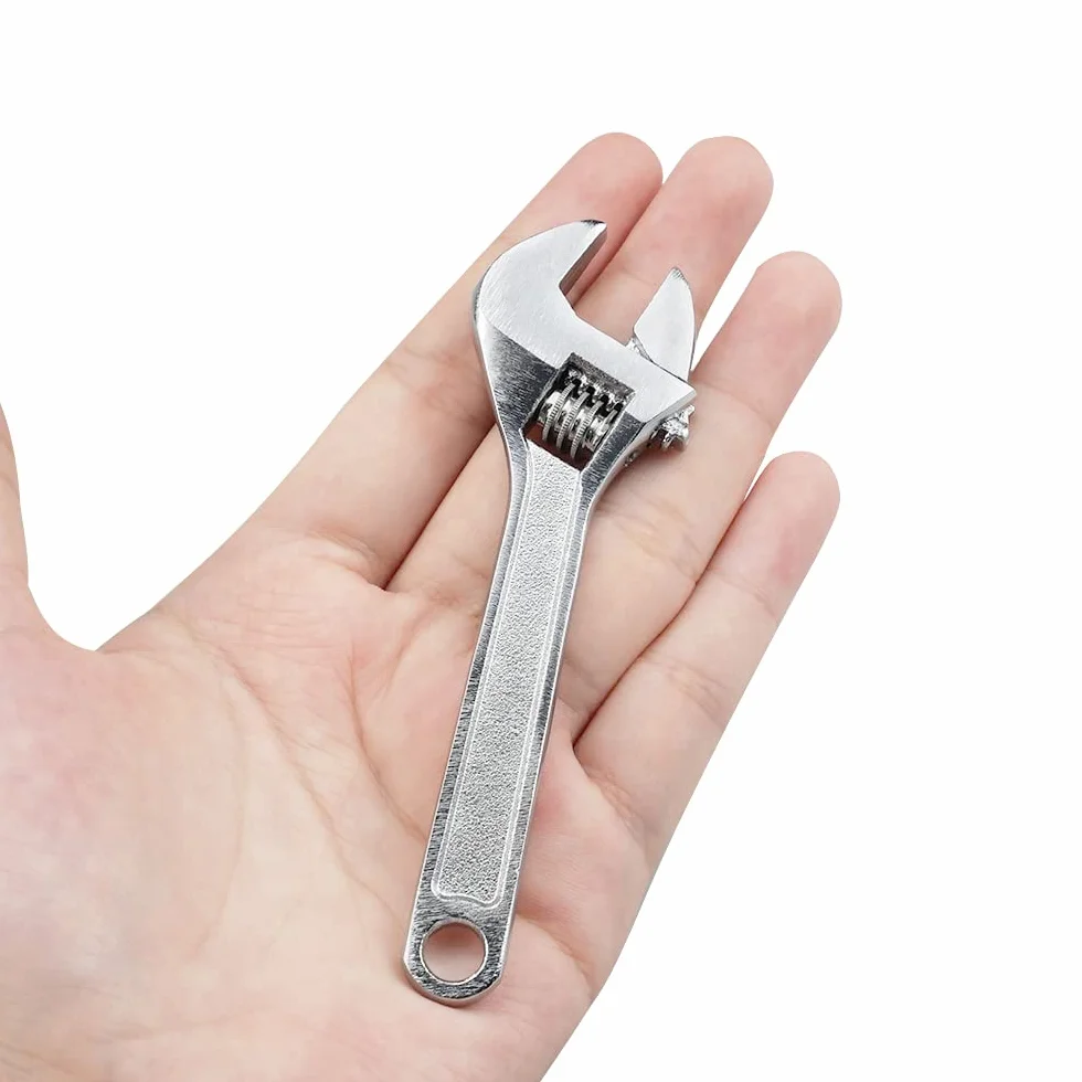 Mini klucz nastawny 100 mm metalowy wielofunkcyjny