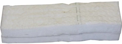 Kaminbau Mierzwa Gąbka z wełny ceramicznej, do bioetanolu, do bezpiecznego stosowania w kominkach, 30 cm x 10 cm x 1,3 cm, 2 sztuki