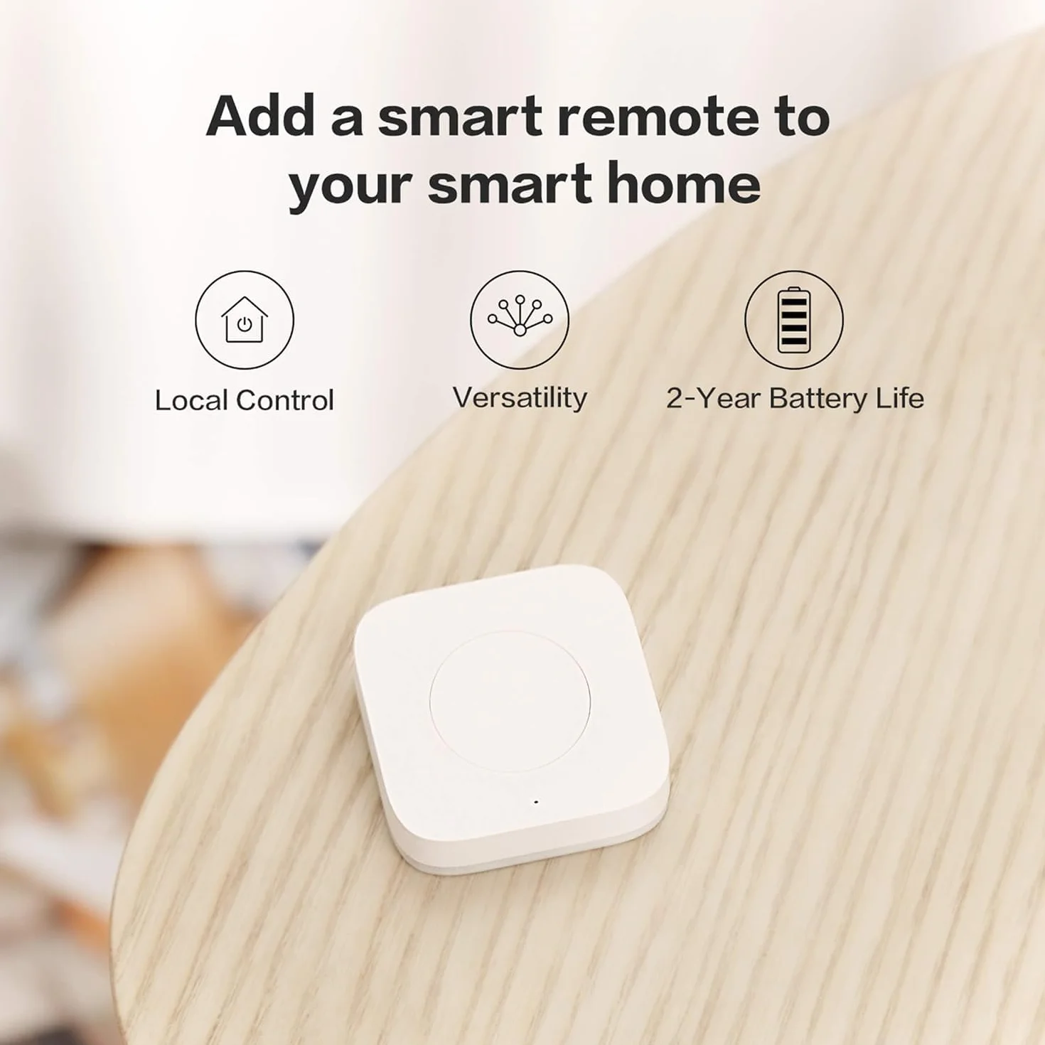 Aqara Bezprzewodowy Miniprzełącznik Zigbee 3 Funkcje Pilot do Inteligentnego Domu HomeKit IFTTT