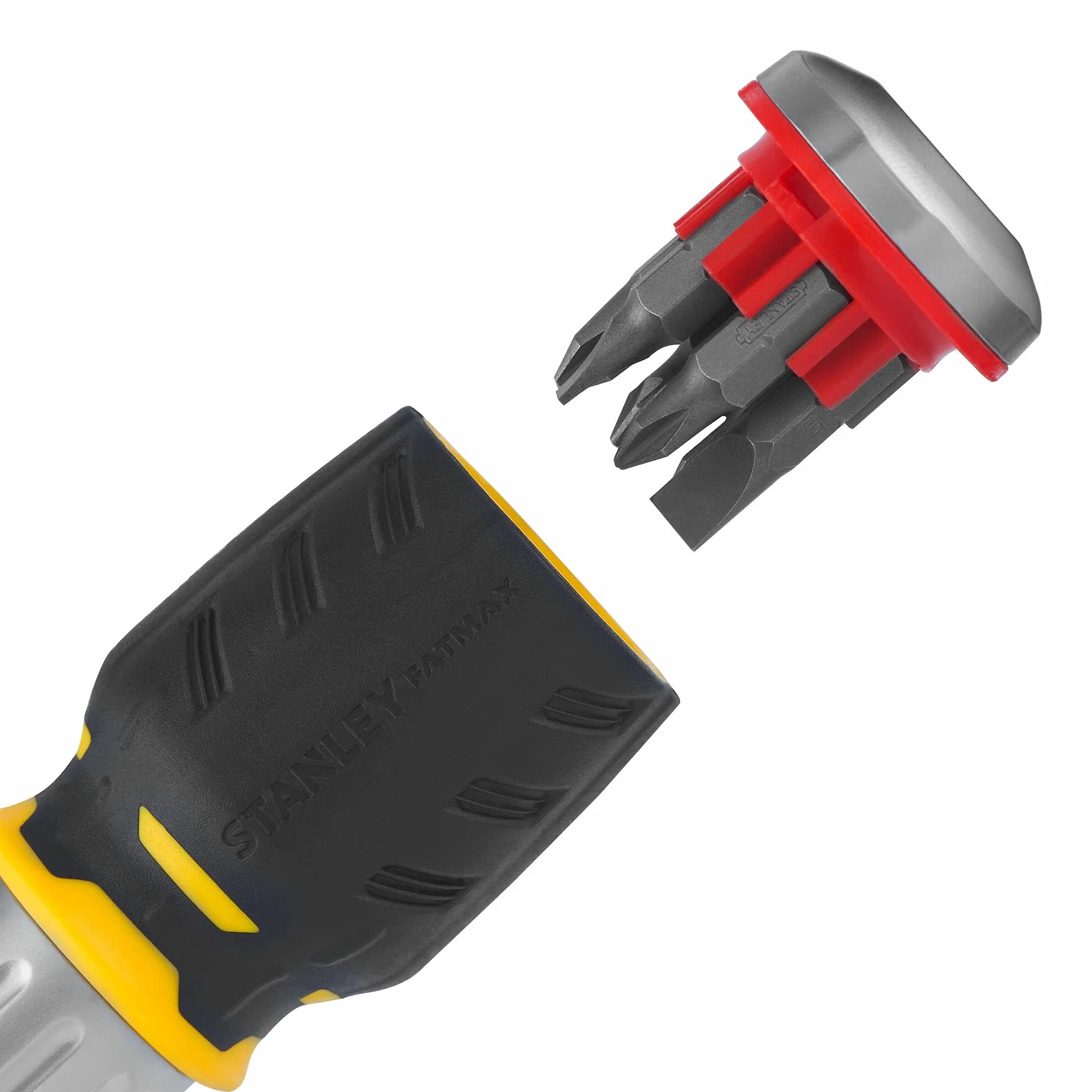 Stanley FatMax Śrubokręt mini wkrętak krótki z grzechotką na bity FMHT0-62688