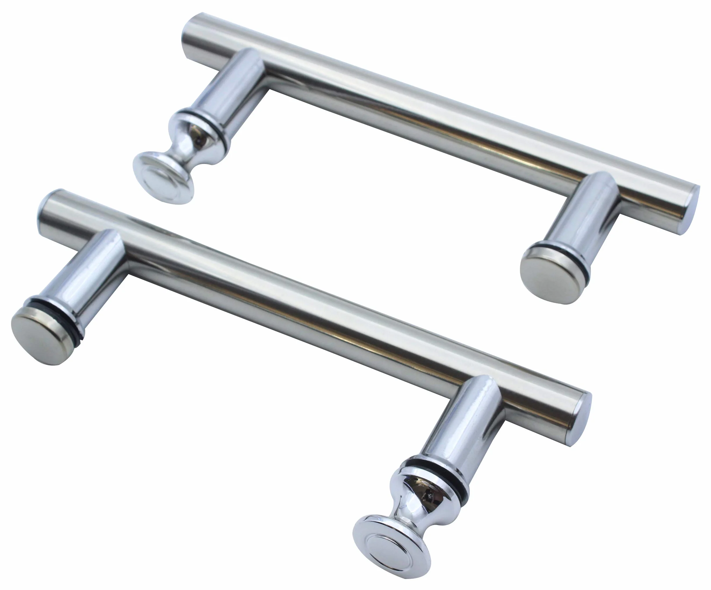 Stal nierdzewna okrągła klamka do drzwi prysznicowych 125 mm 2-pak
