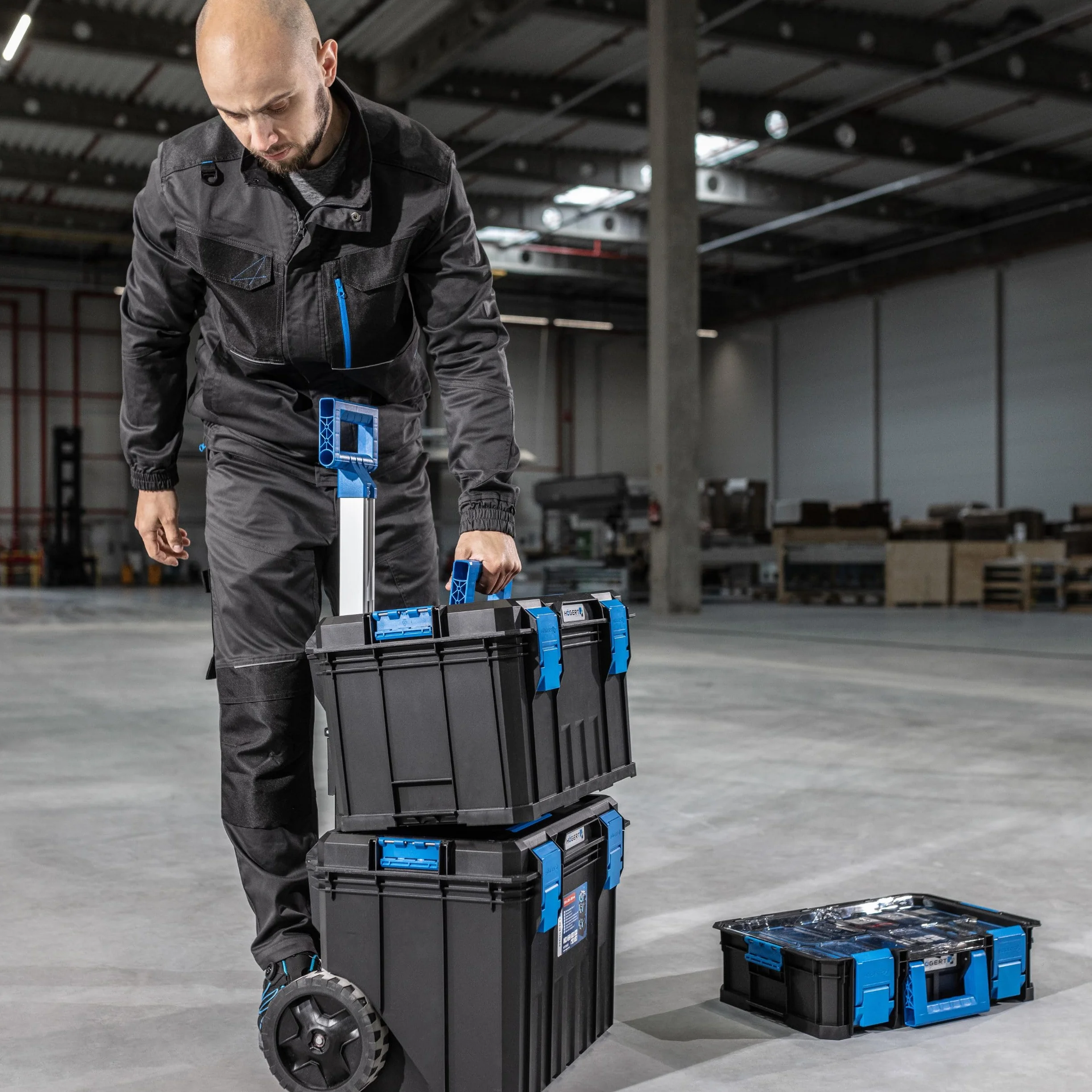 Högert Technik Skrzynka narzędziowa 50 kg modułowa ABS HT7G502
