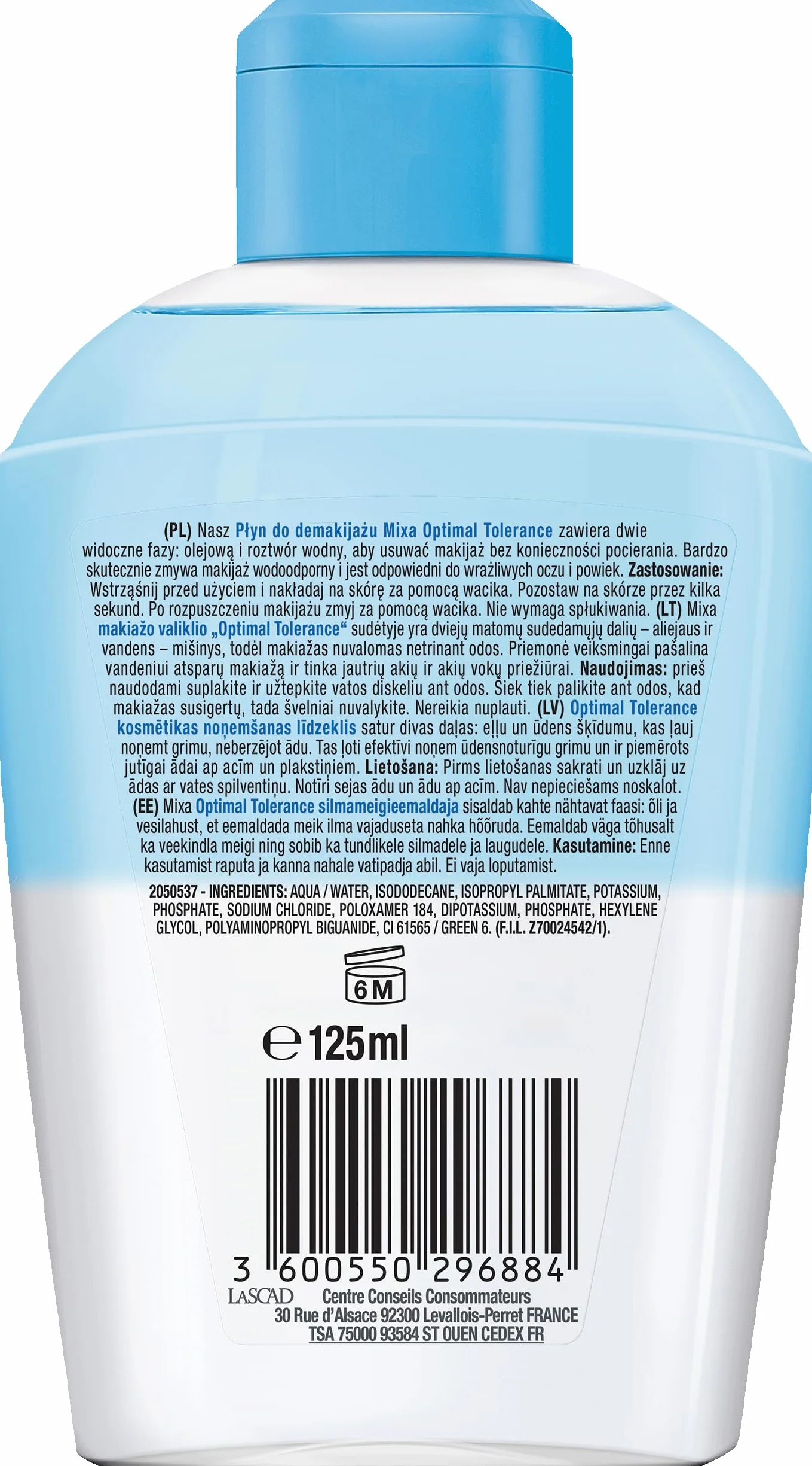 Mixa Płyn Micelarny do Demakijażu, 125 ml