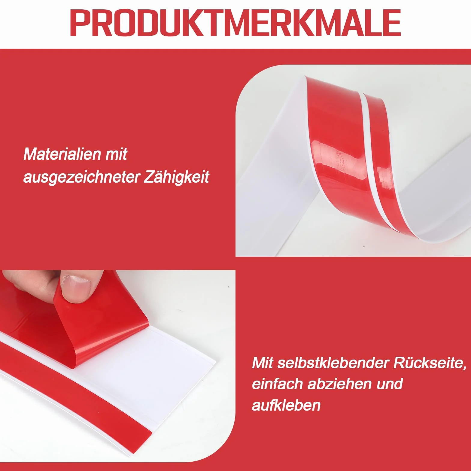 Miękka listwa przypodłogowa PCW samoprzylepna 50x20mm 6m biała wodoodporna