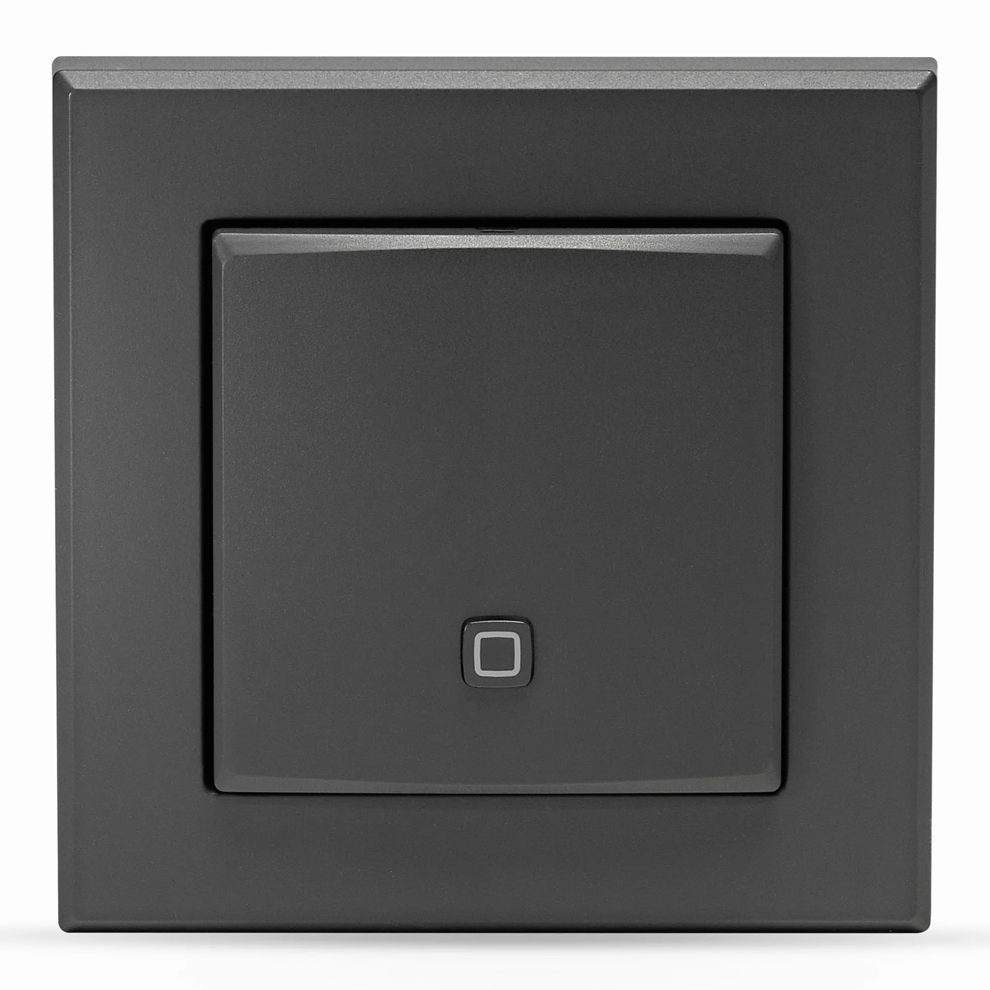 Homematic IP Smart Home czujnik temperatury i wilgotności powietrza – wewnątrz, antracytowy, steruje cyfrowo grzejnikami/ogrzewaniem podłogowym, aplikacją Alexa, Google Assistant, pomiar