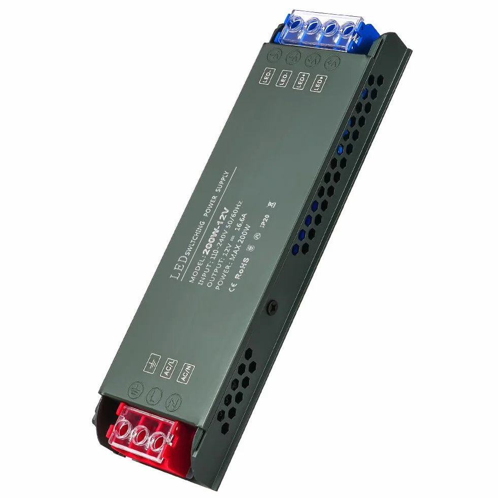 URAQT Transformator LED 220V 12V 200W Zasilacz AC DC Niskonapięciowy