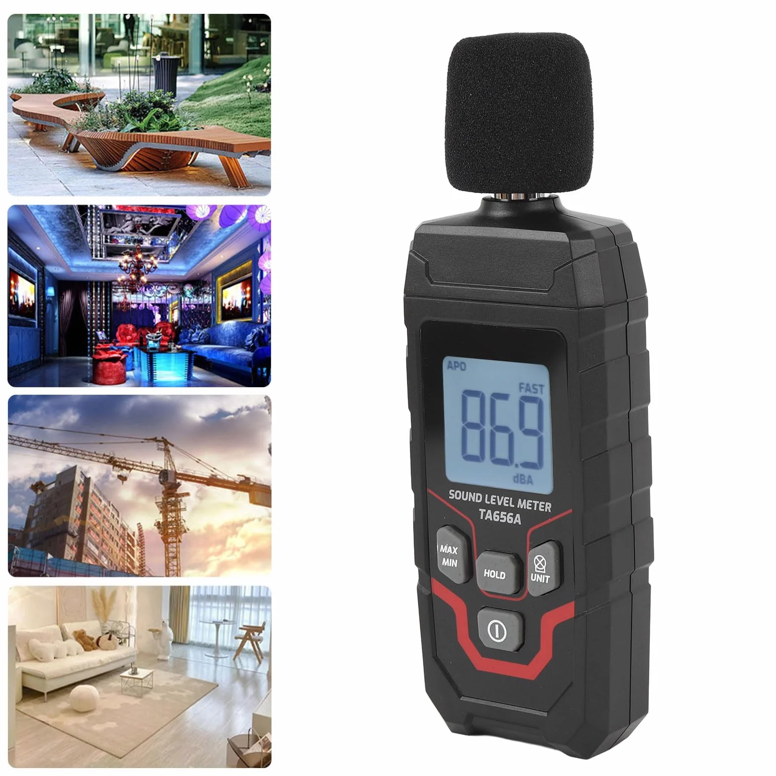 SEAFRONT Miernik Decybeli Przenośny 30-130 DBA Dokładność ±1,5 DB