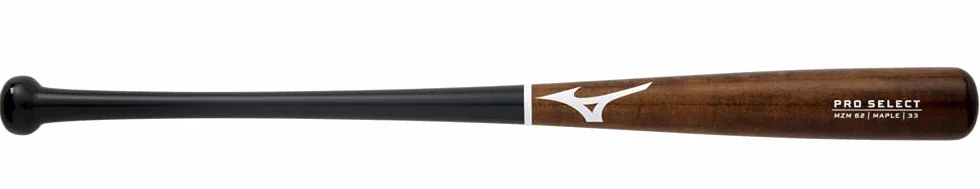 Mizuno Kij baseballowy Pro Select z drewna klonowego, twardy jak skała klon, skompresowana beczka | kropka atramentu | końcówka z miseczkami
