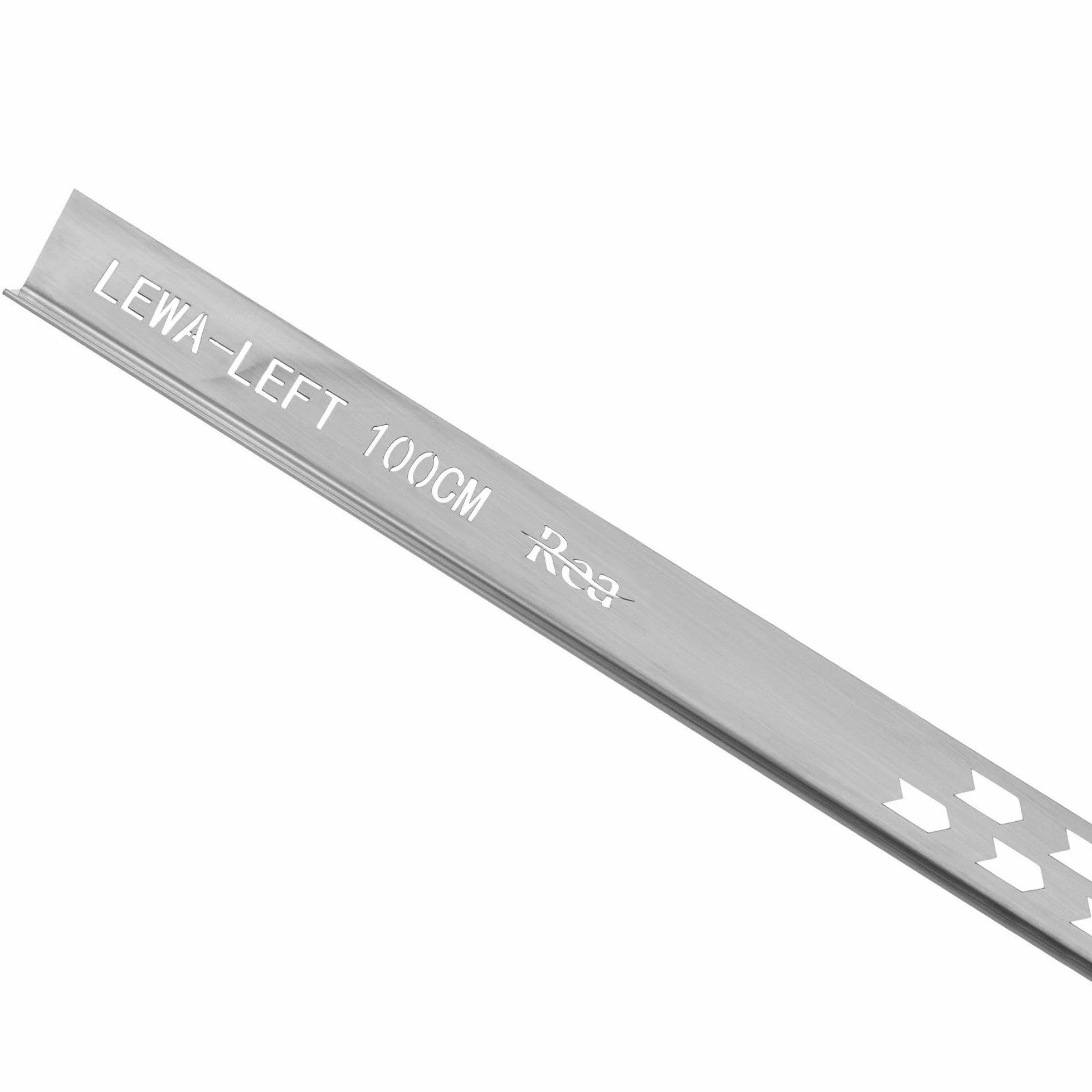 Listwa spadkowa do brodzika Rea 100 cm Nikiel Szczotkowany 100x3,7x2,2 cm