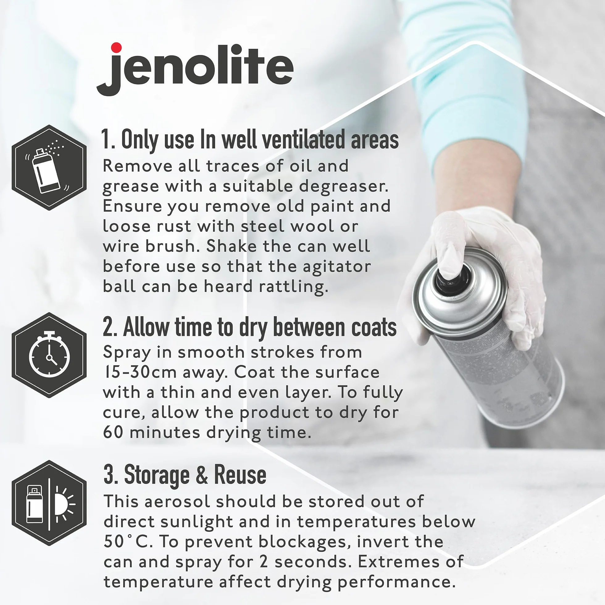 JENOLITE Chromowana farba w sprayu metaliczny chrom 400 ml