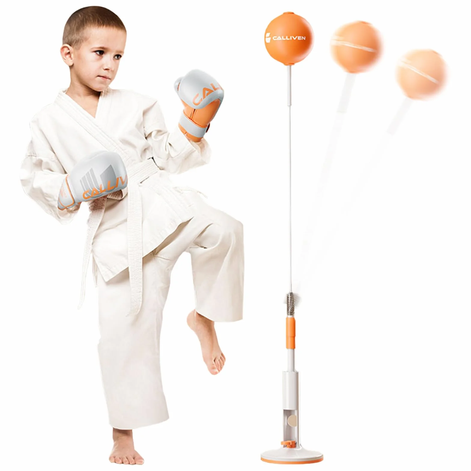 Piłka bokserska klasy premium, piłka bokserska dla nastolatków, gruszka bokserska 120-135 cm, regulacja wysokości, piłka treningowa do boksu sportowego
