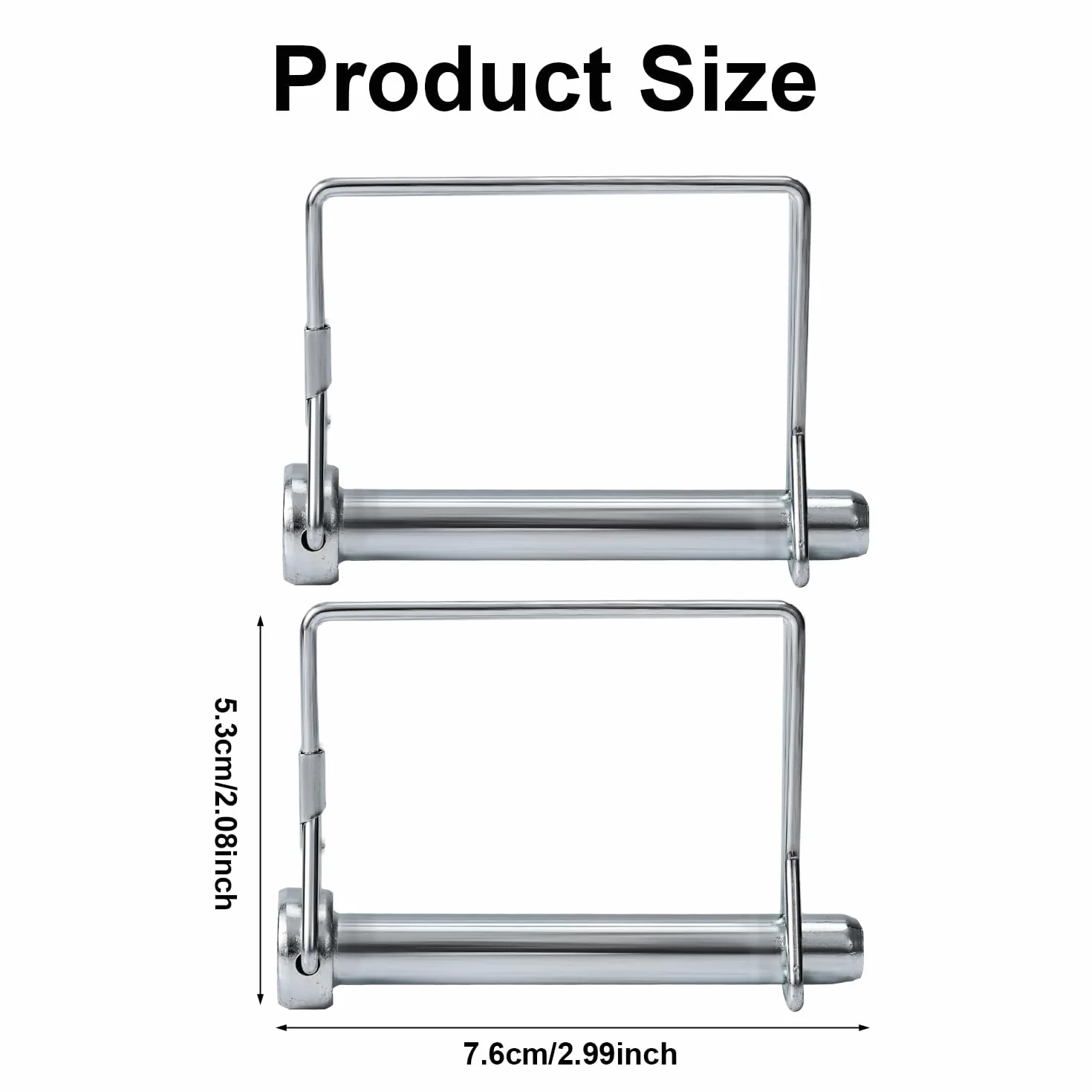 Sworzeń Sprzęgu Przyczepy 10x70mm 2 szt. Lasuroa do Holowania