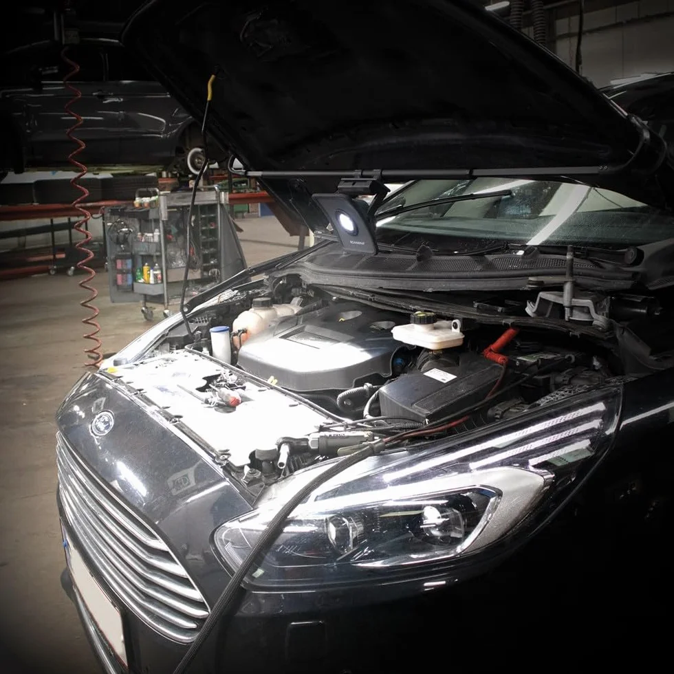 NOVA Bonnet Scangrip 03.5457 Warsztat roboczy 2.000 Lumenów teleskopowy elastyczny uchwyt