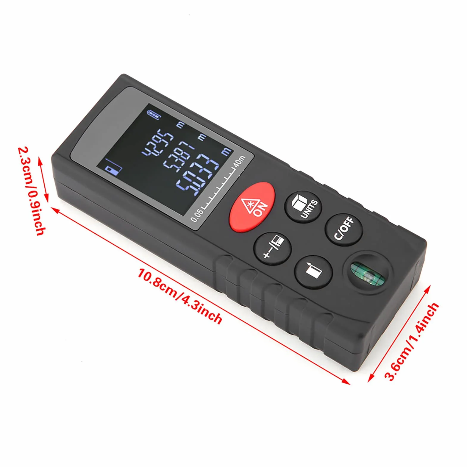 Dalmierz cyfrowy D40, ręczny mini LCD, do pomiarów w budownictwie