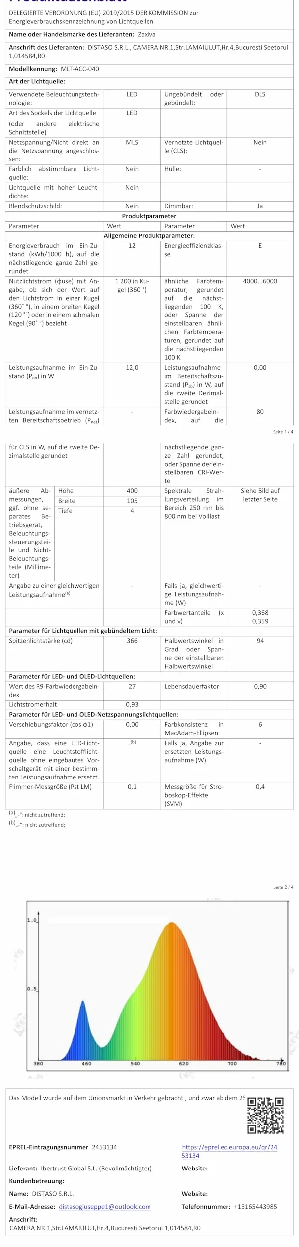 Nowoczesne oświetlenie łazienkowe LED Vanity, 4000K 6000K dwutonowa temperatura, 40cm 12W Wodoodporna aluminiowa lampa lustrzana z przełącznikiem okablowania, oświetlenie ścienne do makijażu łazience