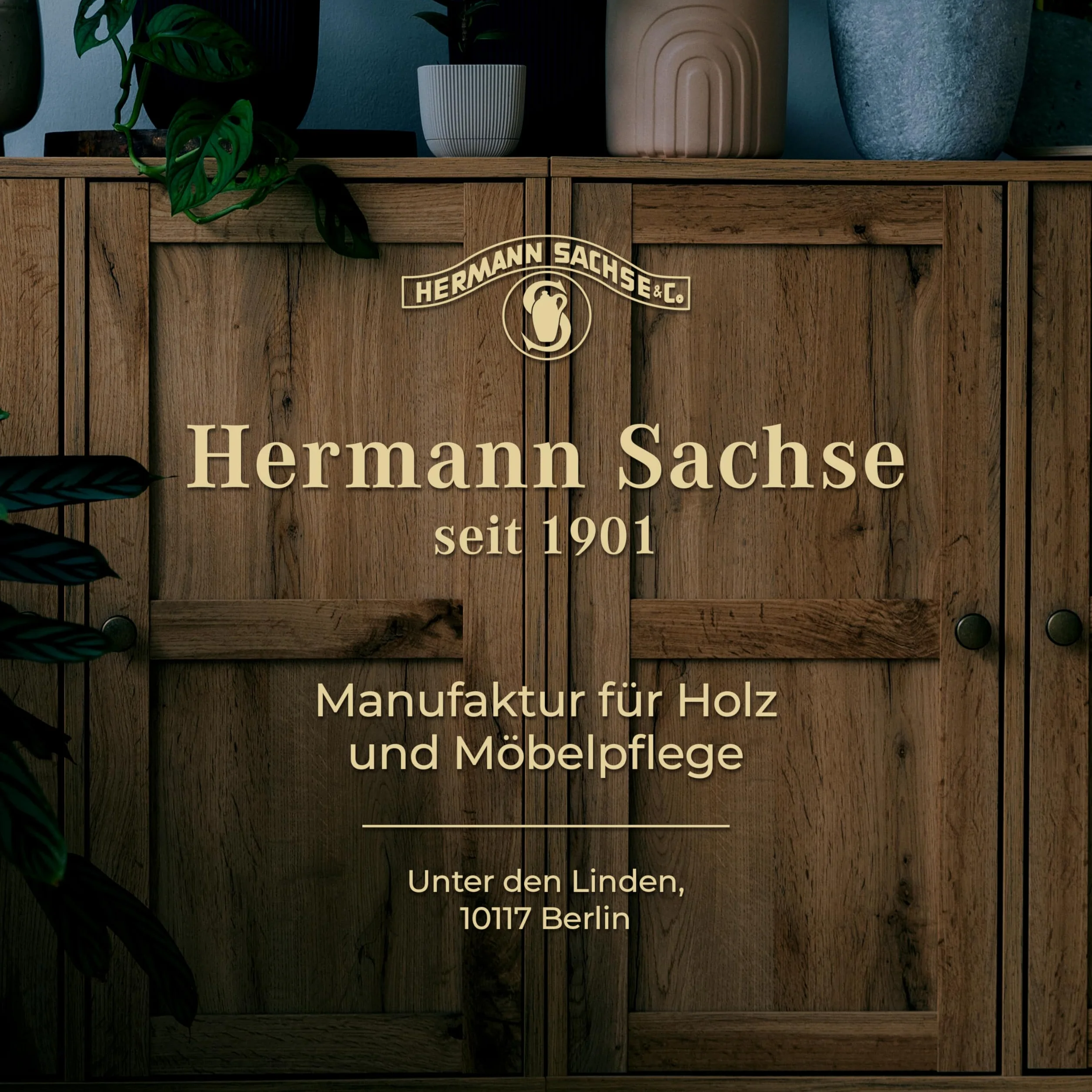 Hermann Sachse Olej orzechowy do drewna 250 ml – naturalny olej do mebli i stołów – pielęgnacja drewna dębu, orzecha, buka i sosny – zasięg 2-4 m²