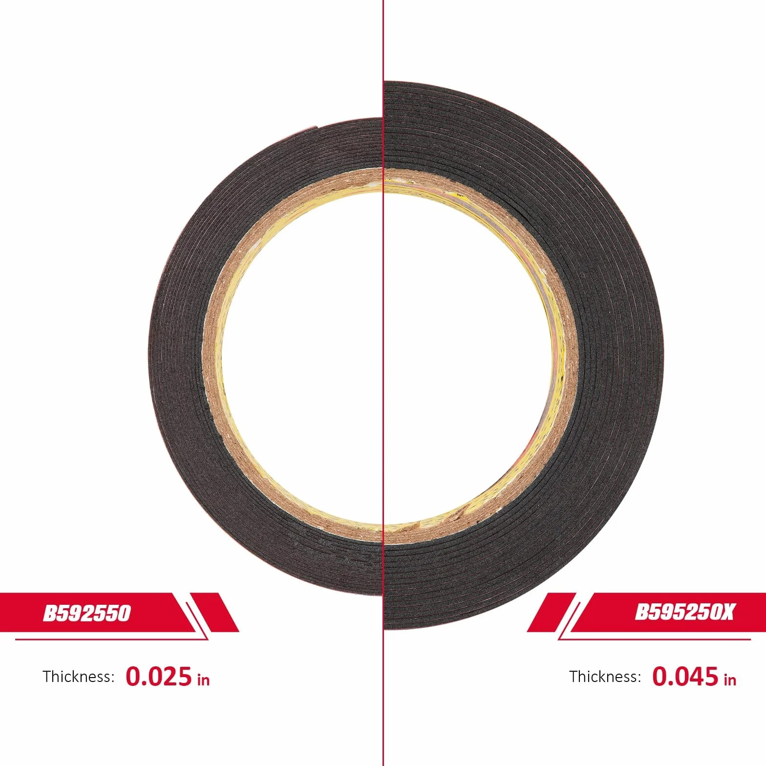 3M Dwustronna taśma montażowa 5925 50 mm x 4,7 m czarna 0,6 mm 2 rolki