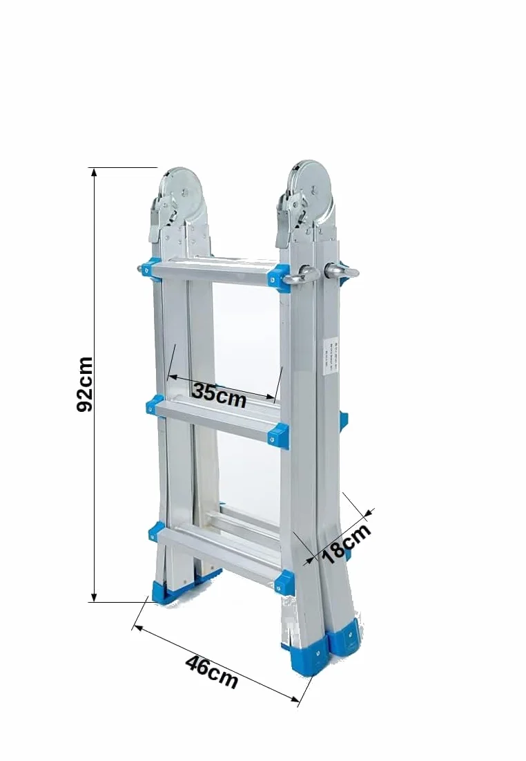 TREPPE Drabina Przegubowa Teleskopowa 4x3 Aluminium 2,86m