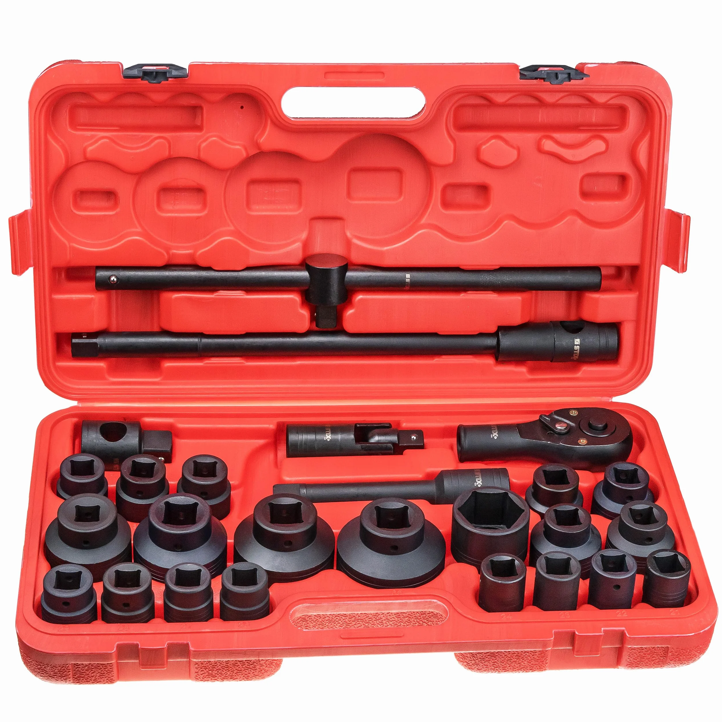 STIX 26-częściowy zestaw kluczy nasadowych 3/4" 1" CR-MO 21-65 mm do klucza udarowego