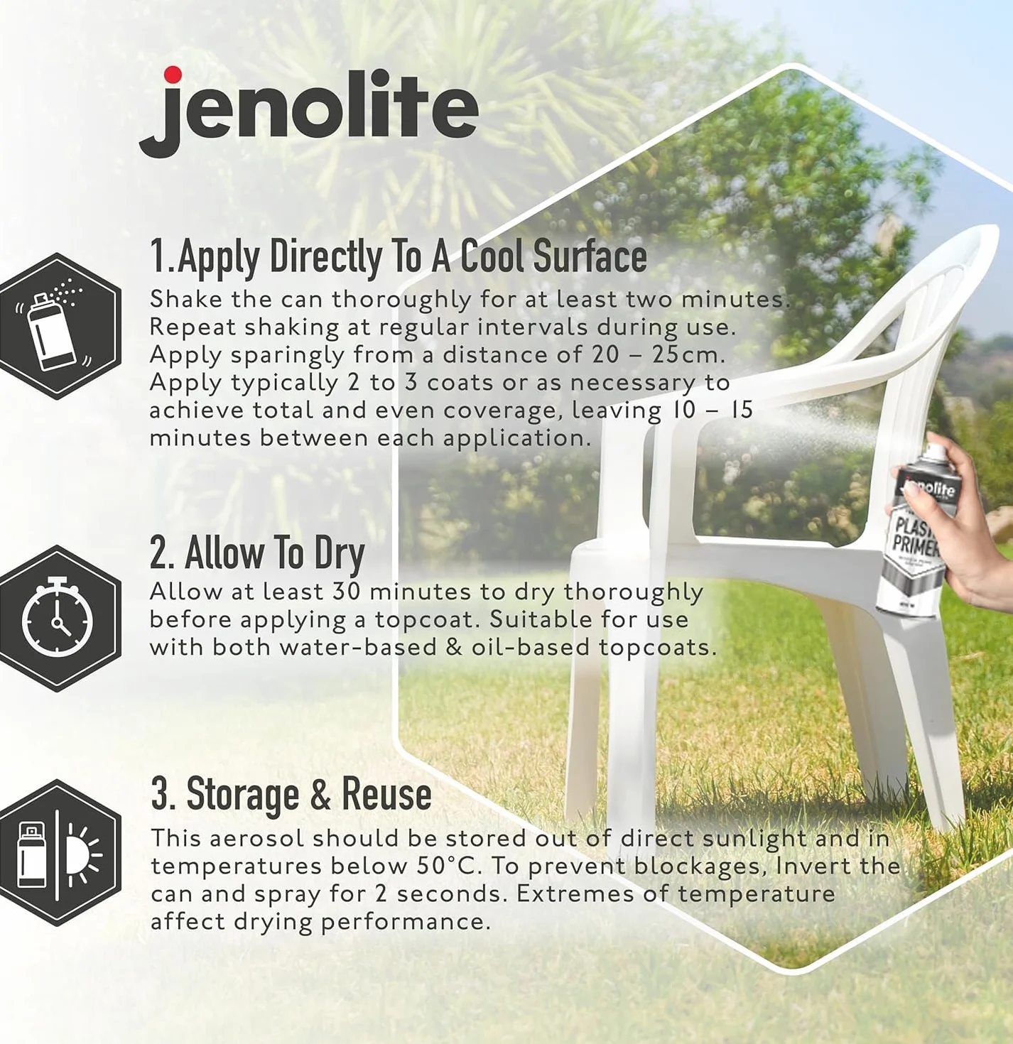 JENOLITE Podkład w sprayu do tworzyw sztucznych SZARY 400ml