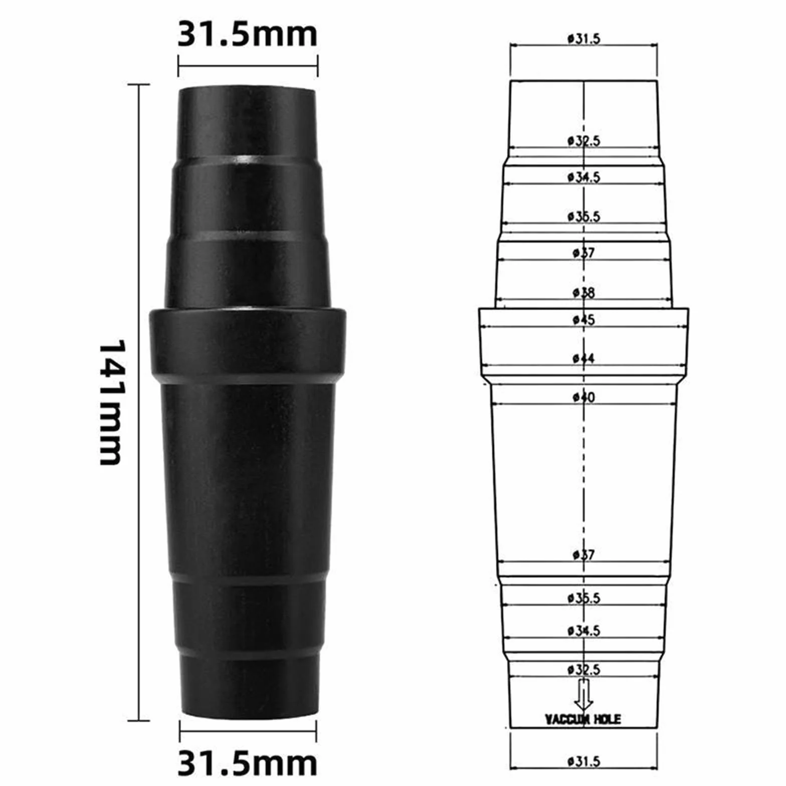 Reduktor węża odkurzacza ABS łącznik adapter do odkurzacza