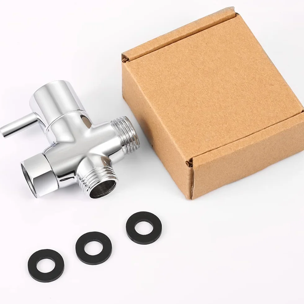 G1/2" Zawór dywersyjny głowicy prysznicowej, zawór dywersyjny ramienia prysznicowego z litego mosiądzu do ręcznej głowicy prysznicowej i stałej głowicy natryskowej, 20mm