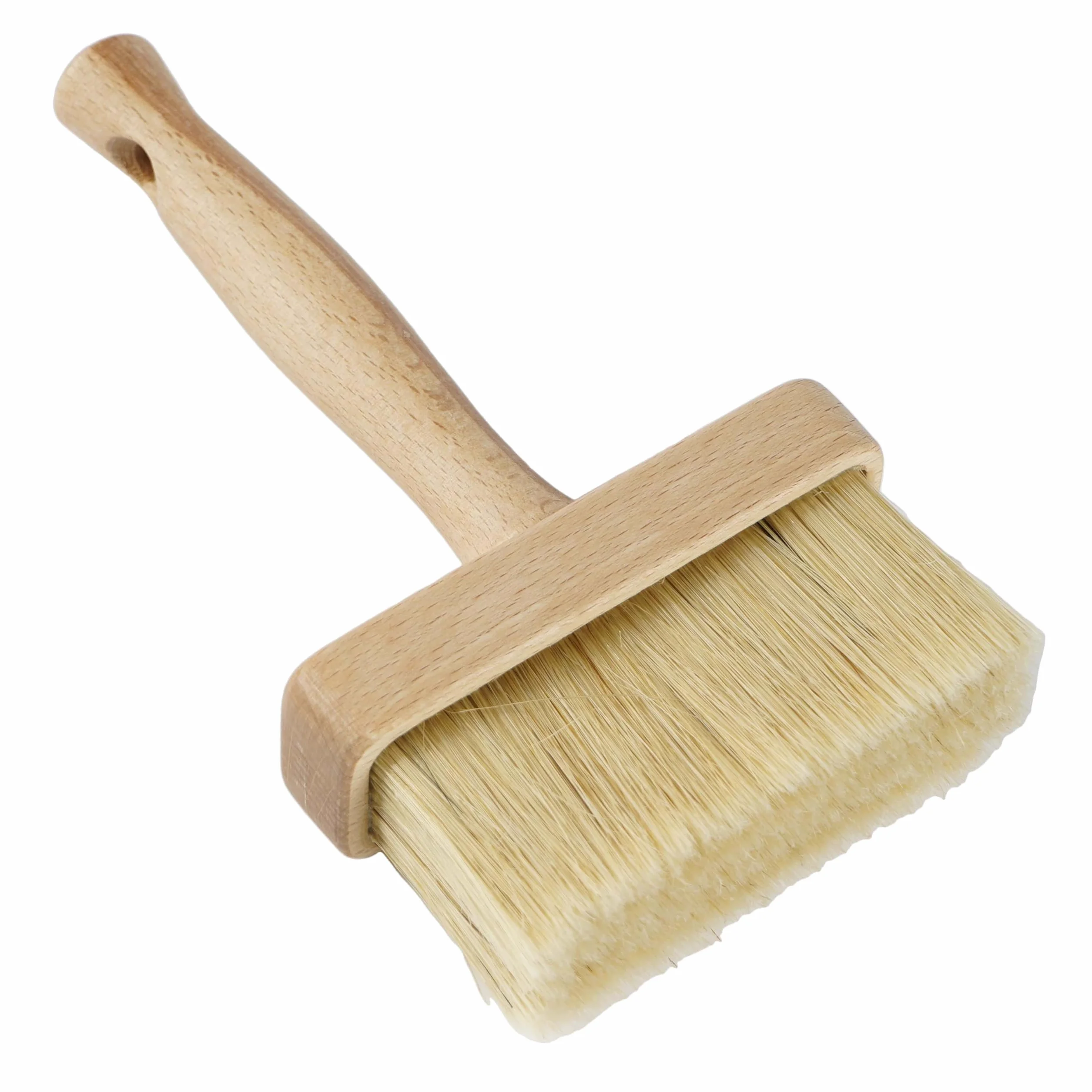 Ławkowiec EKO 110 mm Pędzel Do Dużych Powierzchni Malowania i Gruntowania Ścian, Nakładania Kleju Pędzel do Tapet, Mebli, Ławek Ławkowiec Gęste Włosie Drewniany Lakierowany Uchwyt