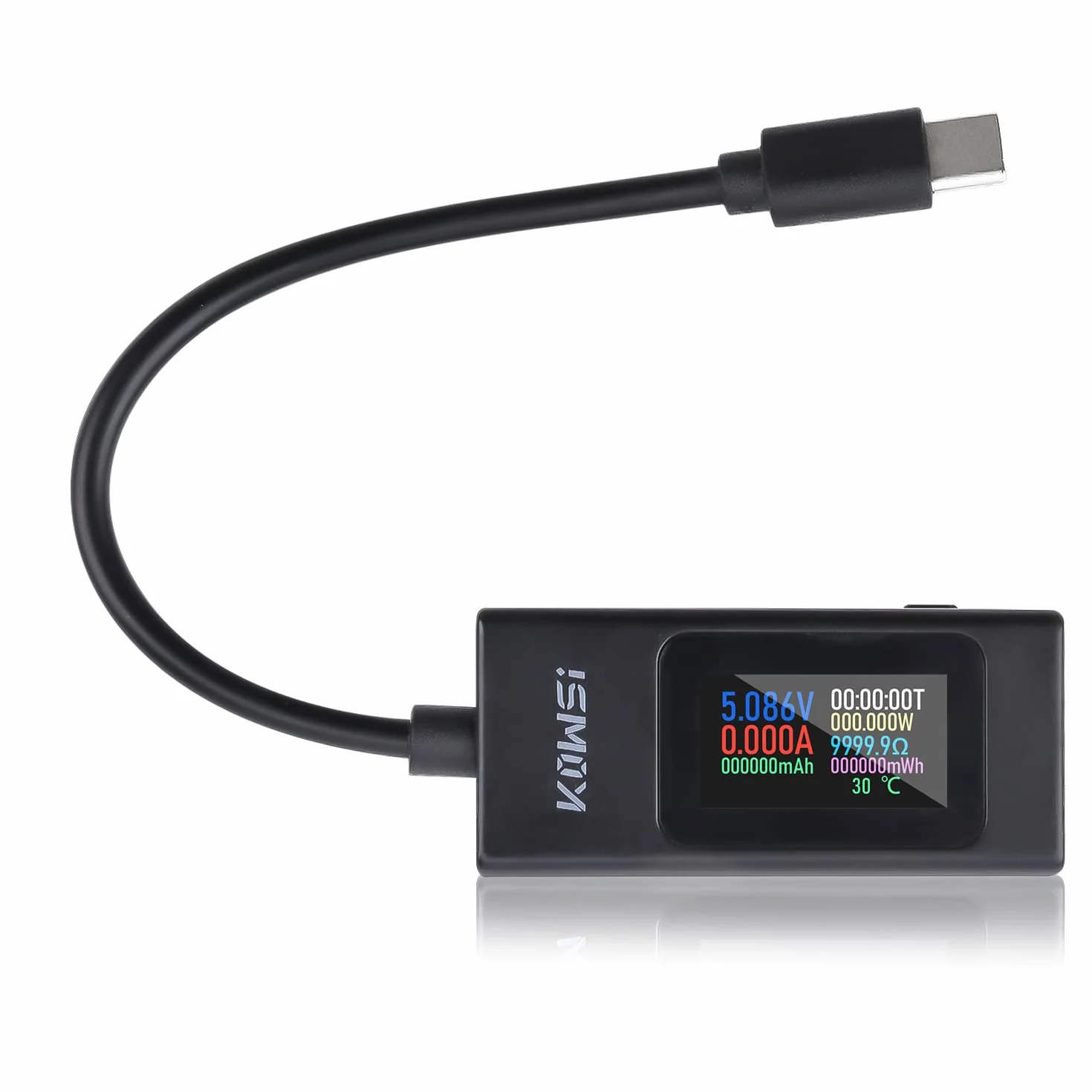 Tester USB C 4-30V 0-6.5A Multimetr cyfrowy miernik mocy