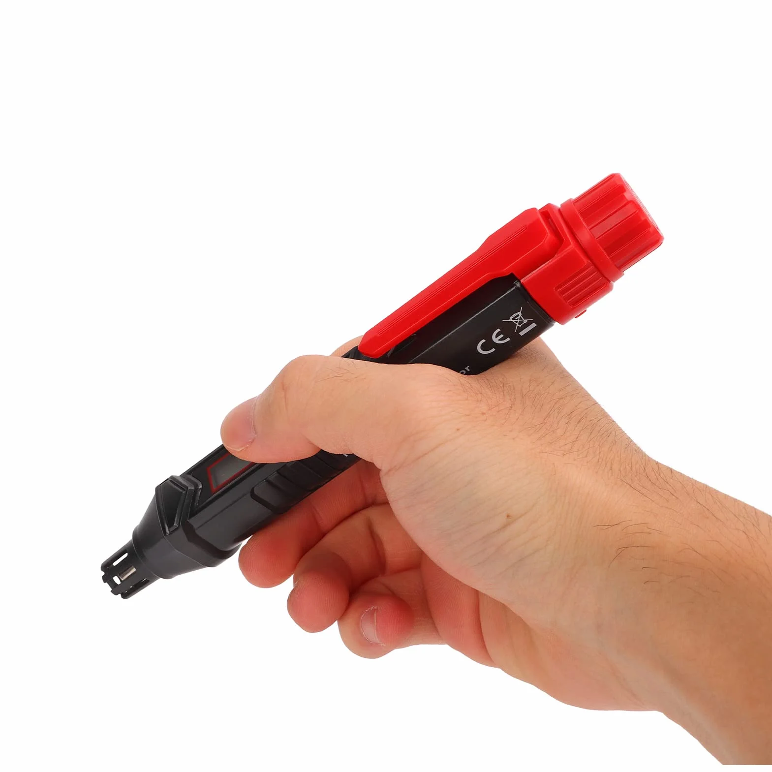 Przenośny Detektor Wycieku Gazu Ręczny Wykrywacz Gazu Ziemnego Podwójny Alarm z Wyświetlaczem LCD 50-1000 Ppm