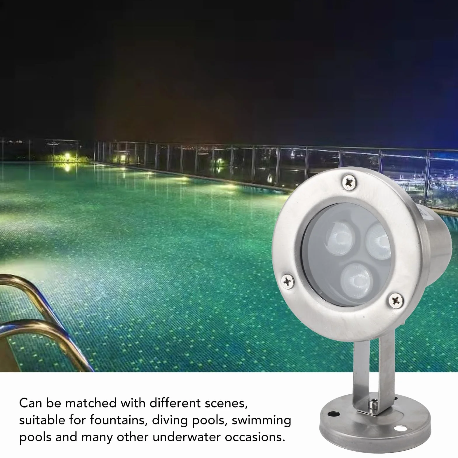 Kolorowe Diody LED do Oczek Wodnych RGB Podwodne Reflektory Punktowe IP68 3 W
