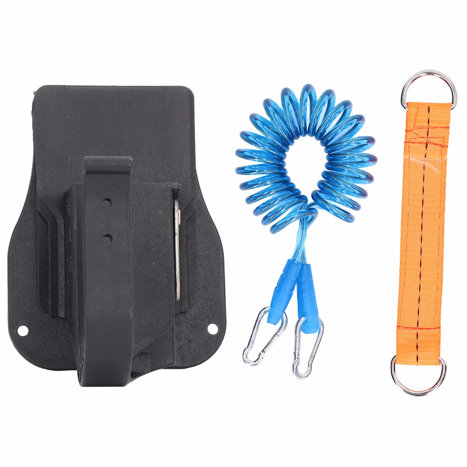 Wiertarka Holster Tool Uniwersalny Uchwyt na Pasek Wielofunkcyjne Narzędzie Holste z Liną Zabezpieczającą do Wkrętarki Udarowej Nylon + Włókno Szklane Materiał PA66 + GF30