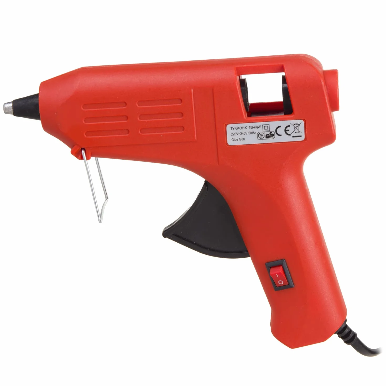 Maclean MCE432 Pistolet do Klejenia na Gorąco z 2 Wkładami, Lekki, Metalowa Podpórka