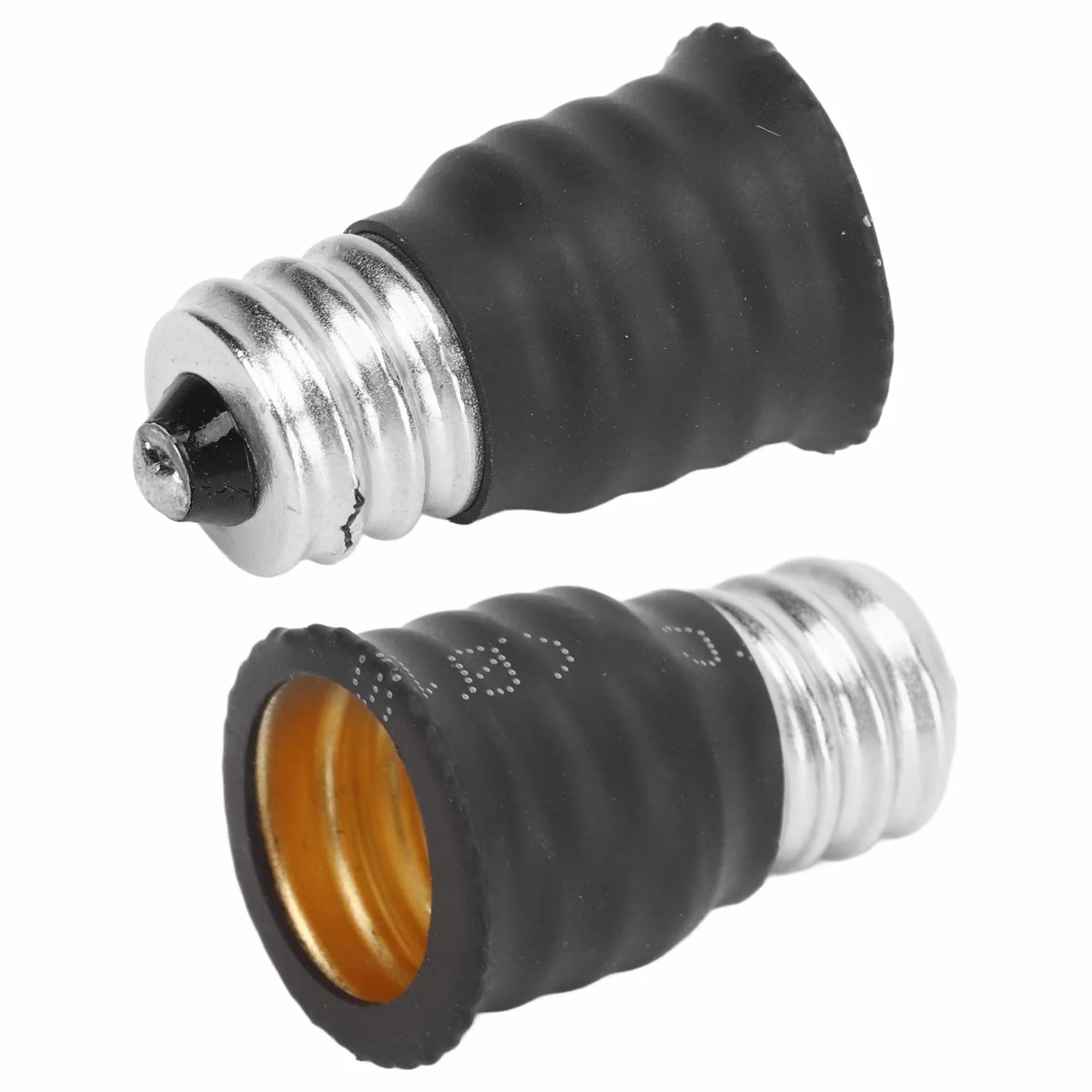 Adapter E12 na E14 6 szt. Prosty Praktyczny PC Miedź Czarny