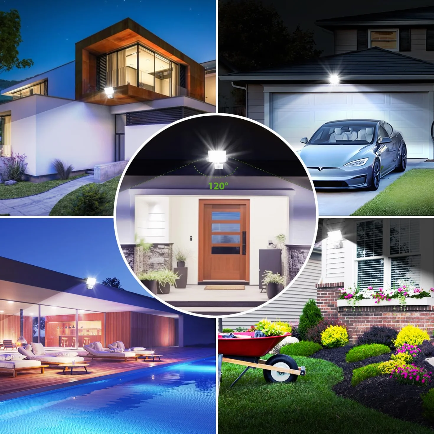 Aigostar Naświetlacz LED z Czujnikiem Ruchu 20W 6500K 1800lm