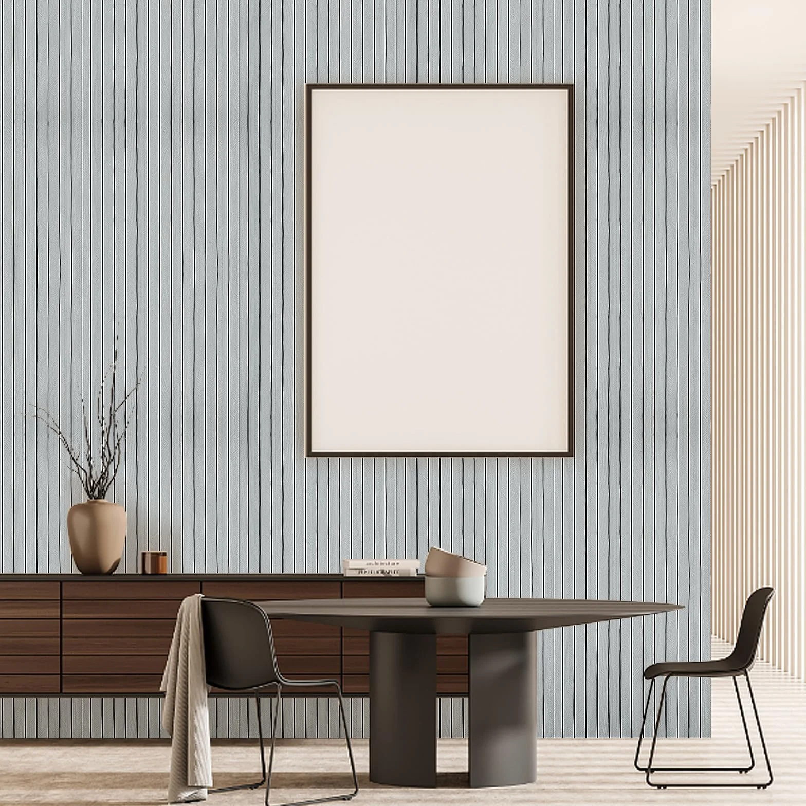 Tapeta samoprzylepna drewniana 3D 300x40 cm panele ścienne PCW lamele dekoracja