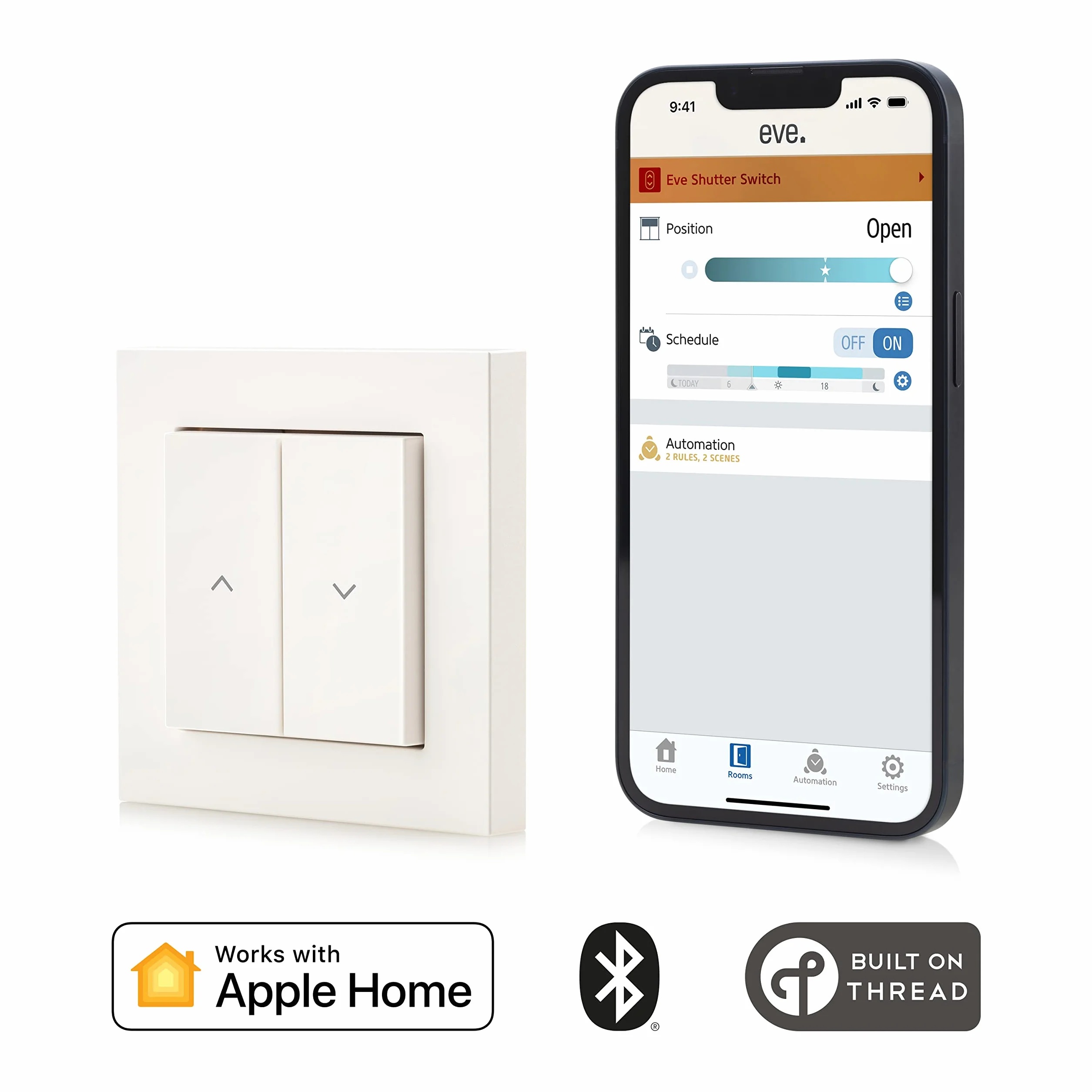 Eve Shutter Switch inteligentny kontroler rolet okiennych Thread