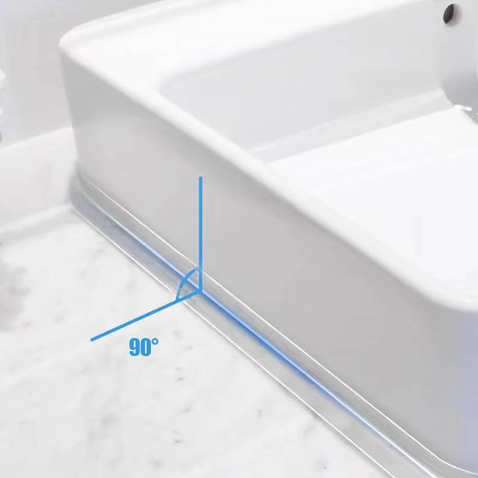 Widen Clear Caulk Tape, przezroczysta taśma uszczelniająca wodoodporna samoprzylepna 50 mm