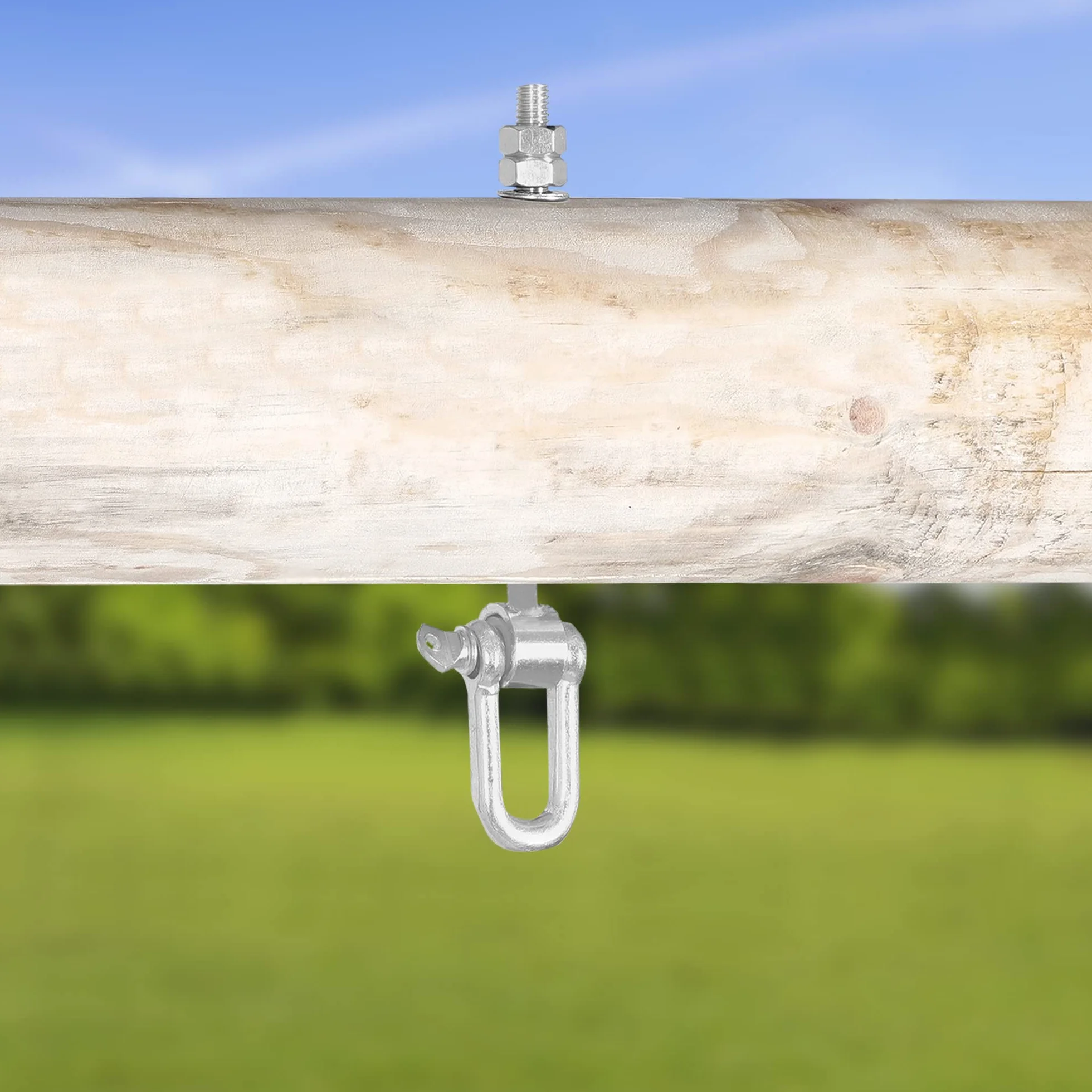 KOTARBAU® Hak Huśtawkowy z Szeklą M12 x 200 mm Mocowanie Huśtawki do Drewna