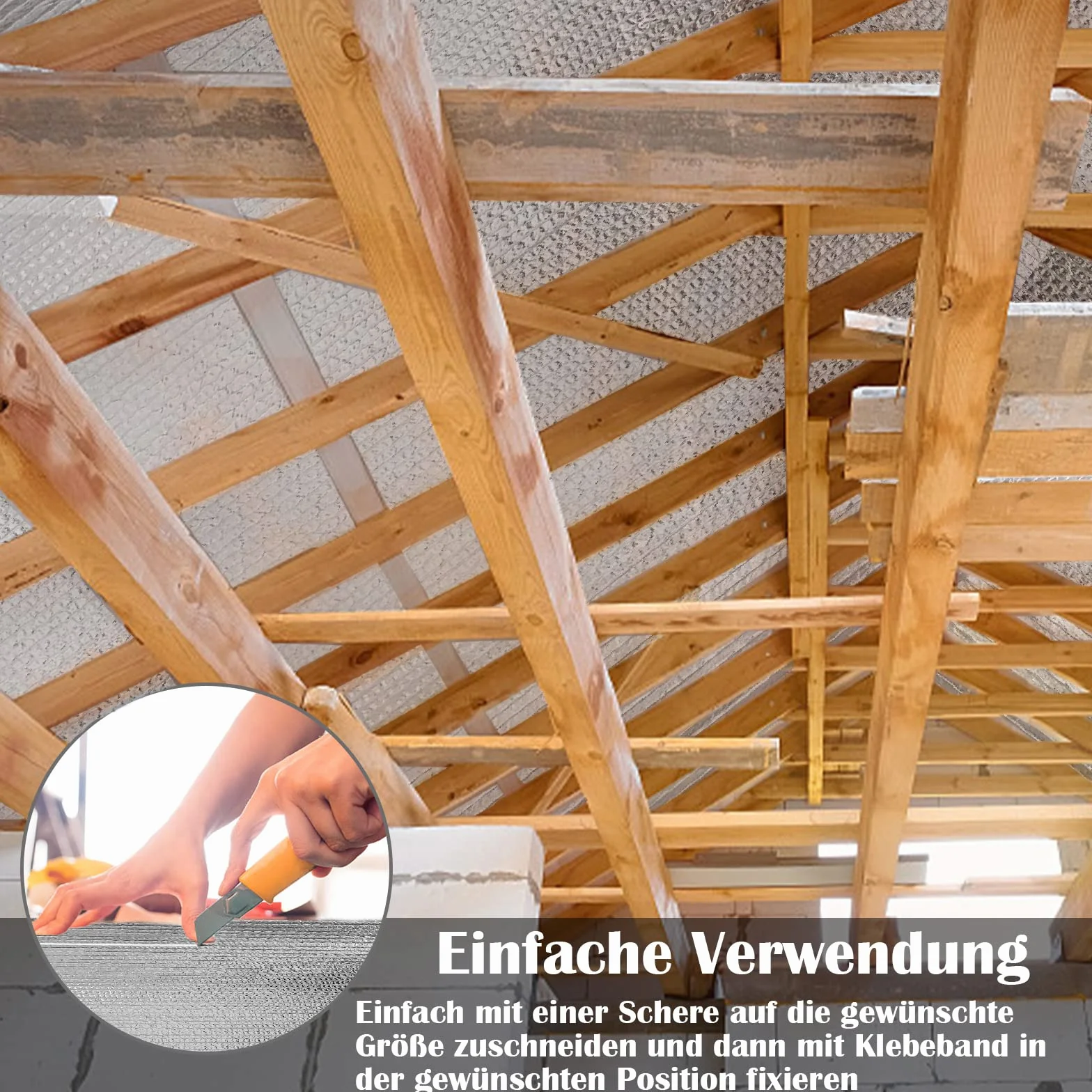 Folia izolacyjna bąbelkowa aluminiowa termiczna odblaskowa 1 x 15 m 3-4 mm