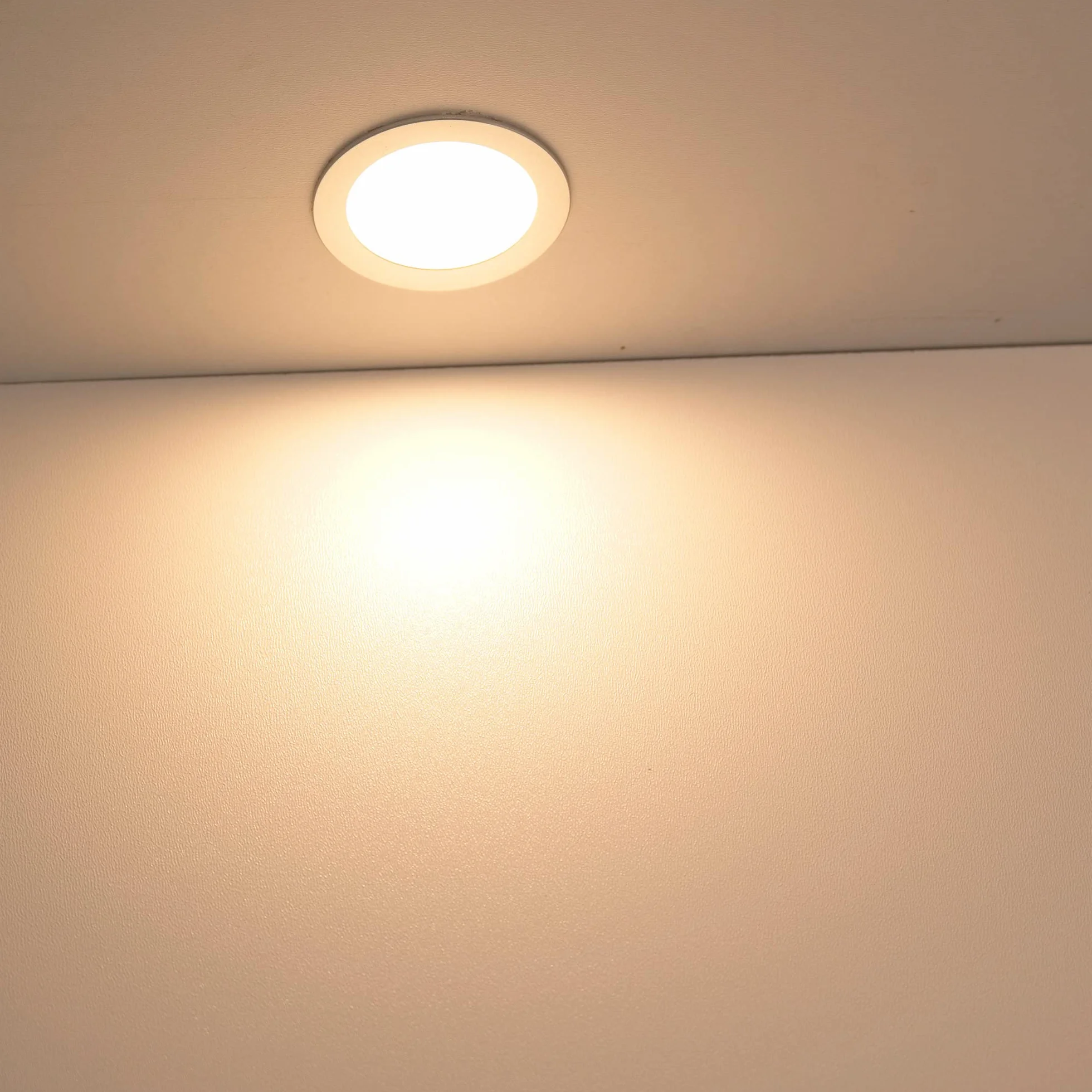 VBLED Mini reflektor LED do zabudowy, 0.9W, 12V, IP67, anodowane aluminium, ciepła biel, głębokość 12 mm