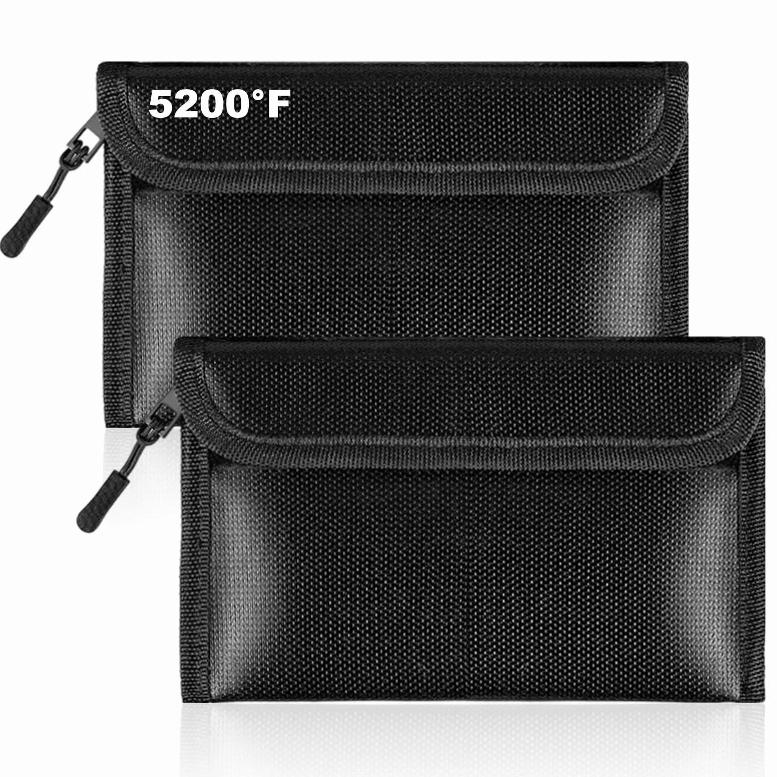 Ognioodporna torba 2 sztuki 20,3 x 12,7 cm izolacja cieplna 5200℉ portfel na paszport
