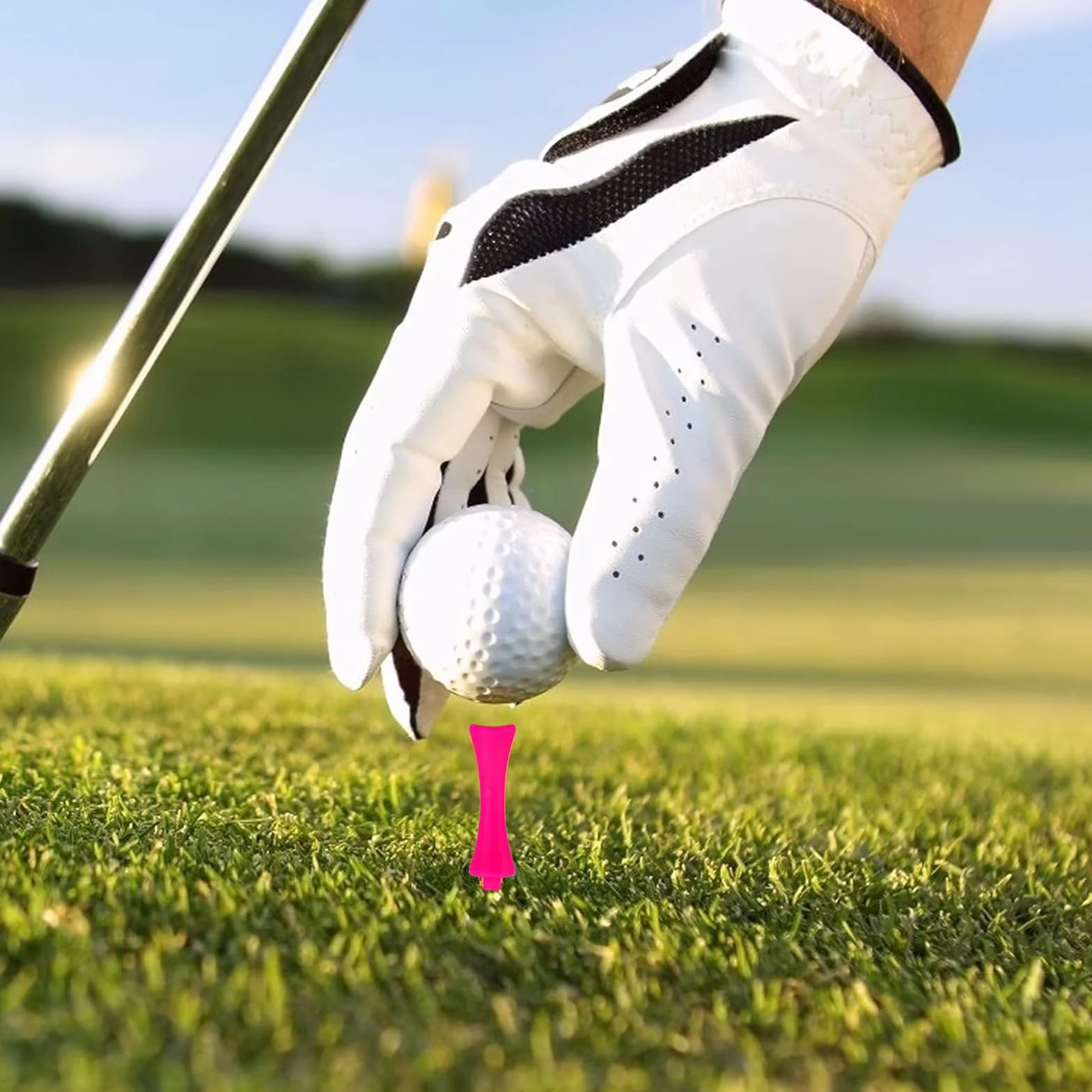 Herbaty golfowe, 50 sztuk, z tworzywa sztucznego, do golfa, golfa, z tworzywa sztucznego, nadają się jako prezent dla golfistów lub członków rodziny (6 cm)