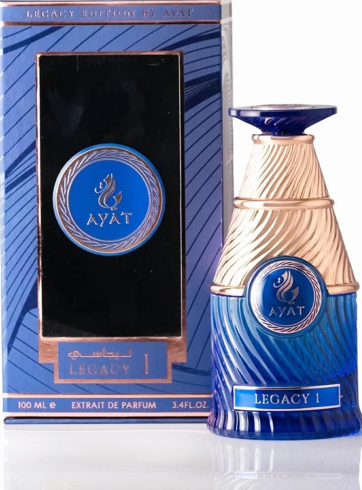 AYAT PERFUMES LEGACY perfumy dla mężczyzn 100 ml, perfumy Dubaju, orientalne i eleganckie zapachy, długotrwałe, intensywne i wyrafinowane perfumy męskie. (LEGACY 1)