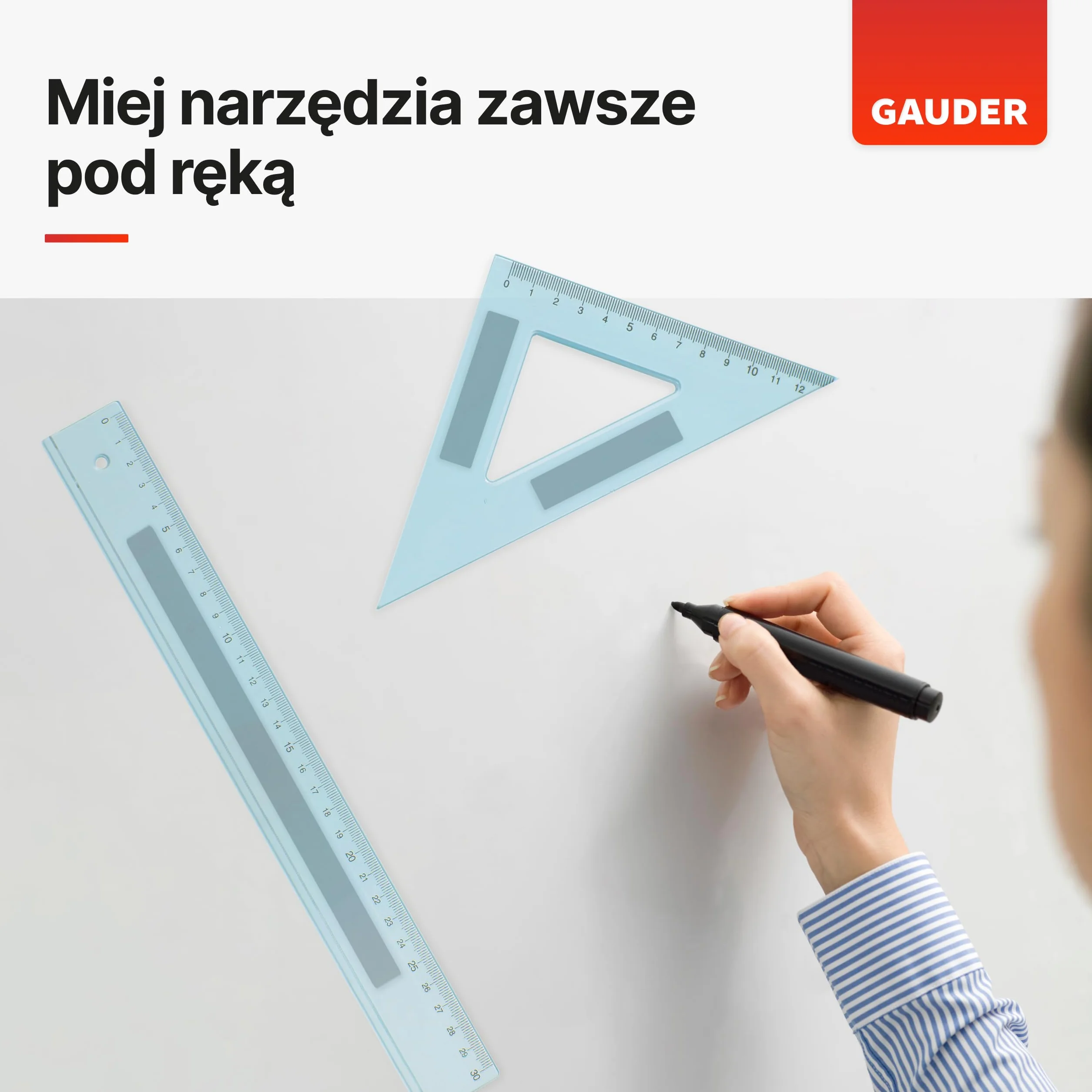 GAUDER Taśma Magnetyczna Samoprzylepna Mocna 3 m x 15 mm