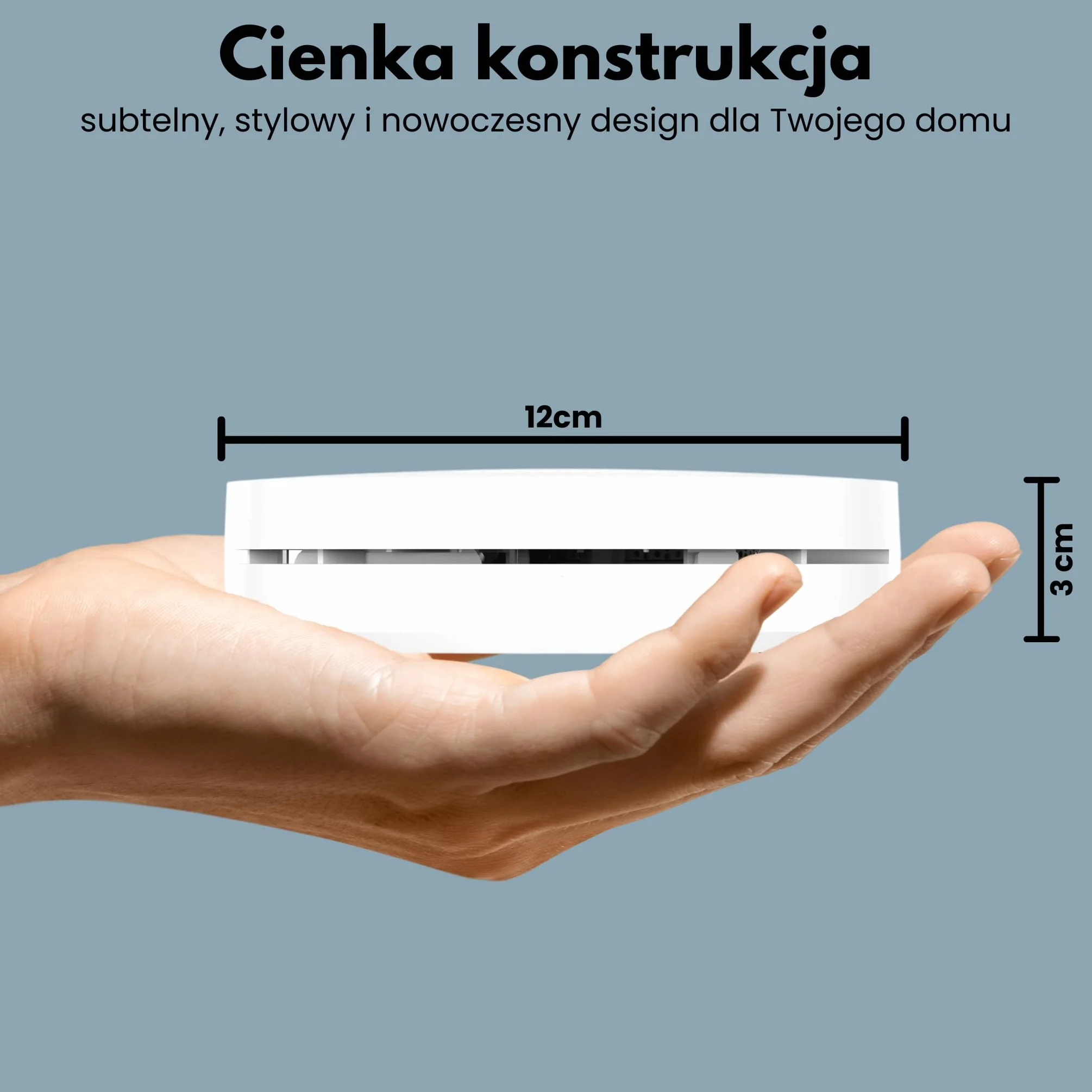 Aroha Inteligentny alarm przeciwpożarowy WiFi z 10-letnią baterią, czujnik dymu EN14604